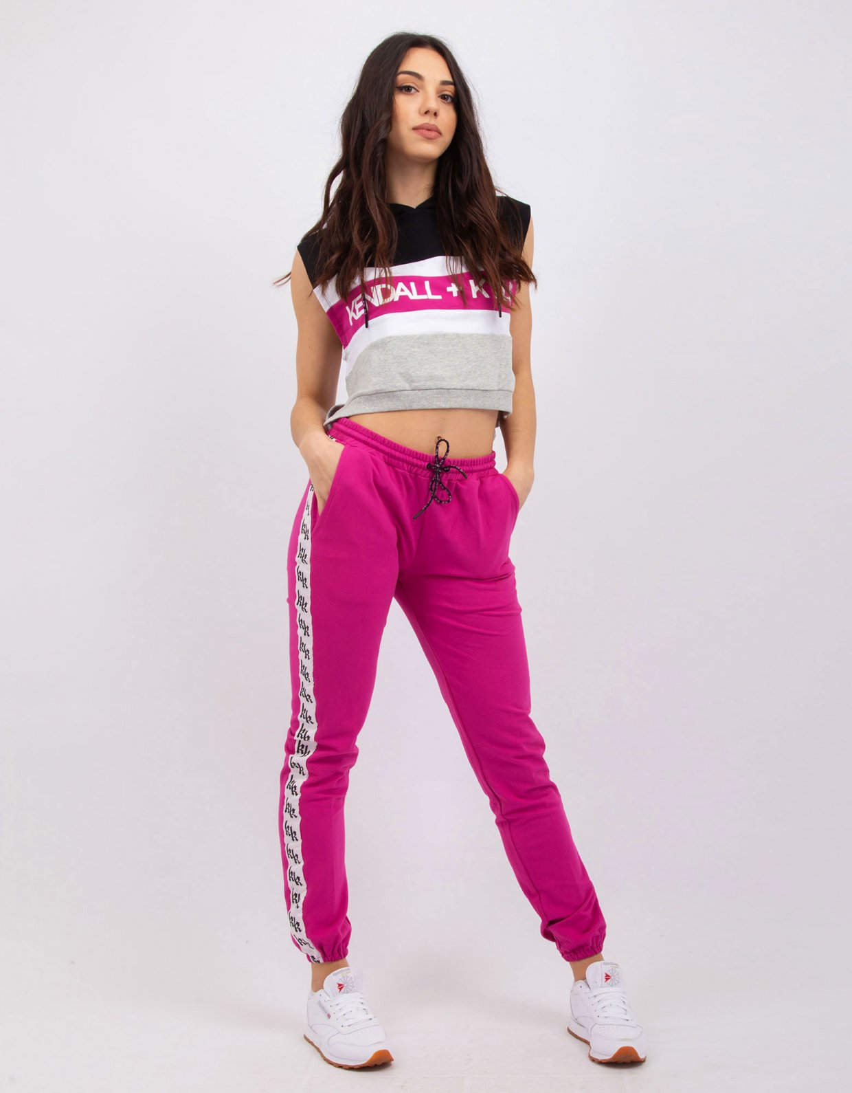 Kendall + Kylie Fuchsia sweatpants