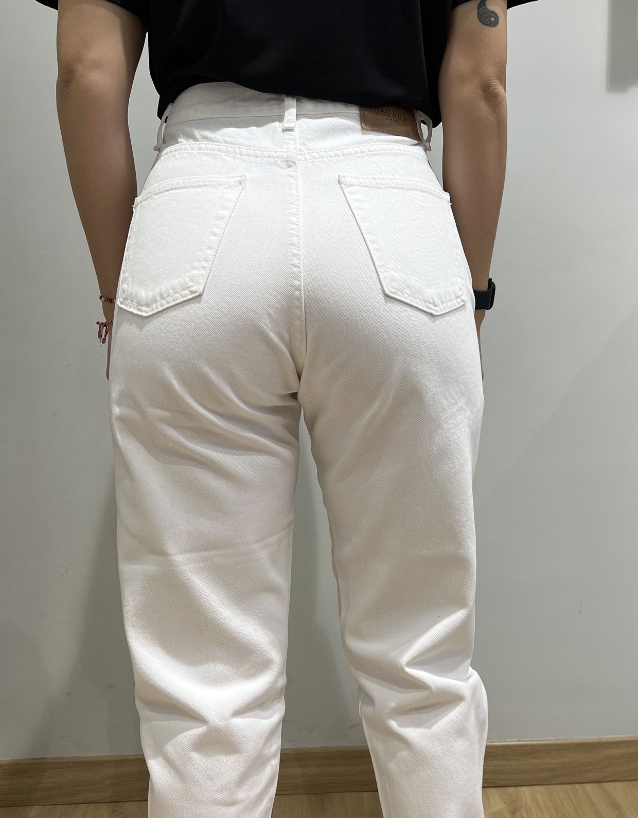 Sac & CO Jeans Rosalia slim fit white denim pants