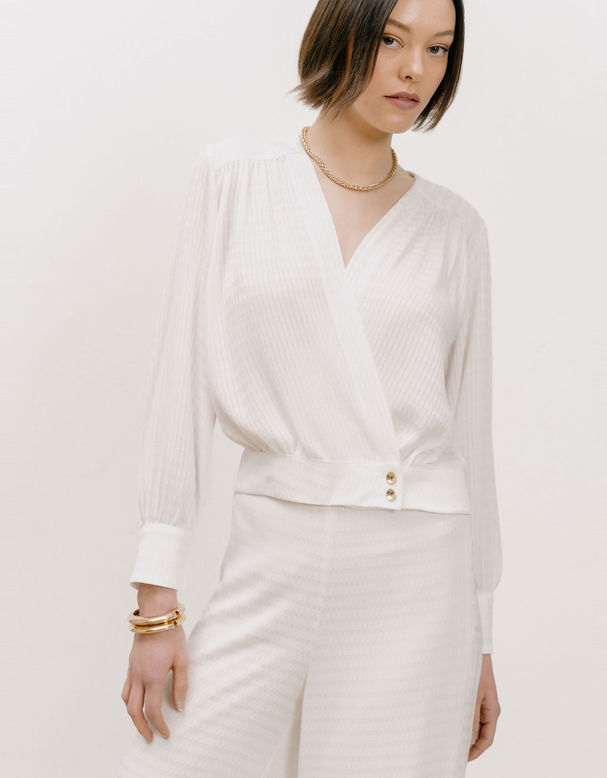 Georgia Sini Dawn shirt off white