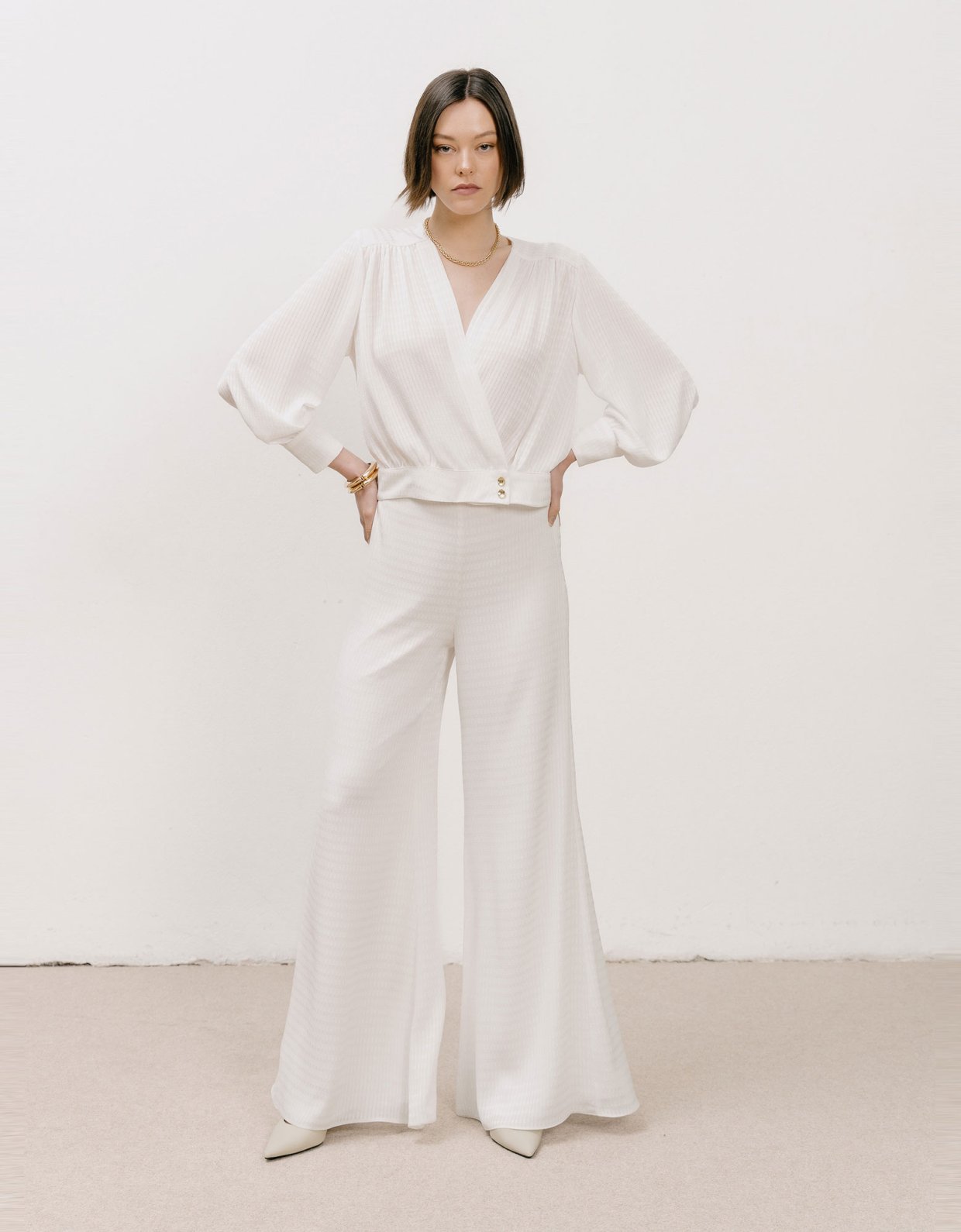 Georgia Sini Dawn trousers off white