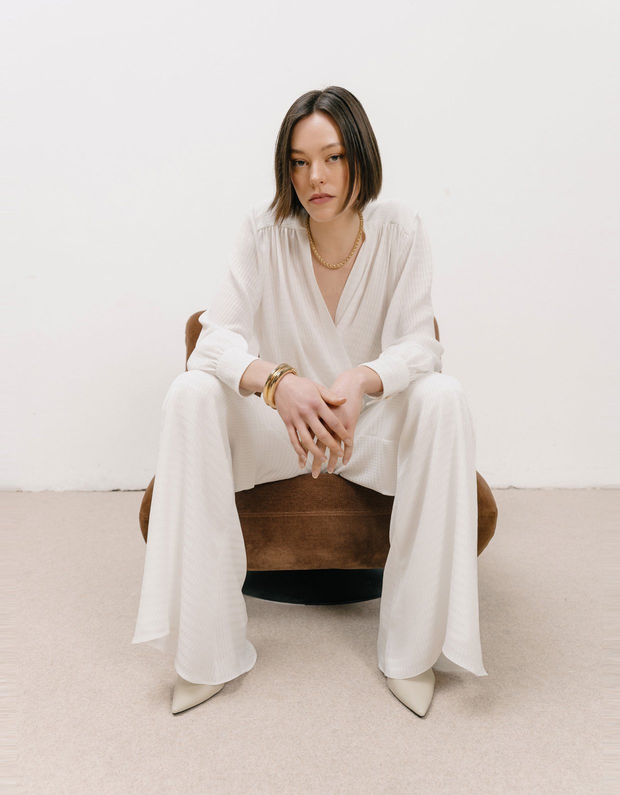 Georgia Sini Dawn trousers off white