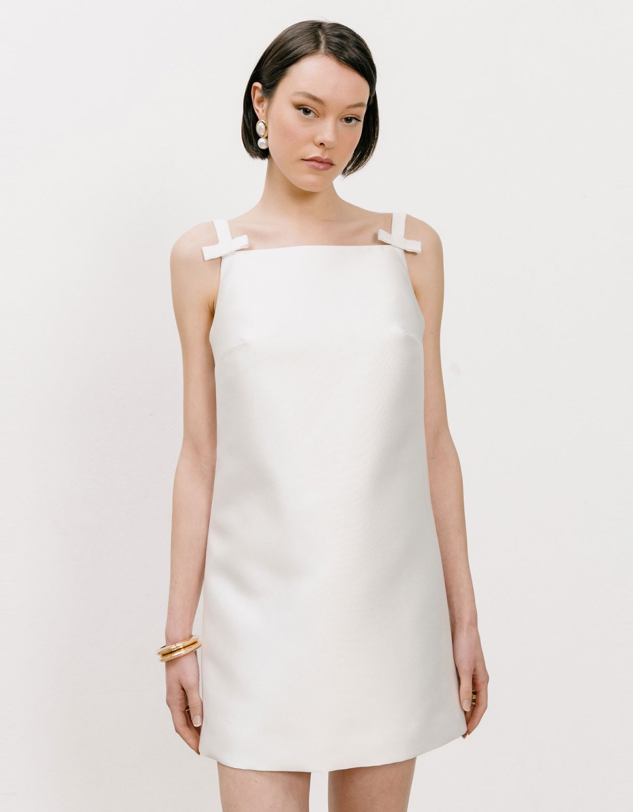 Georgia Sini Melt dress off white