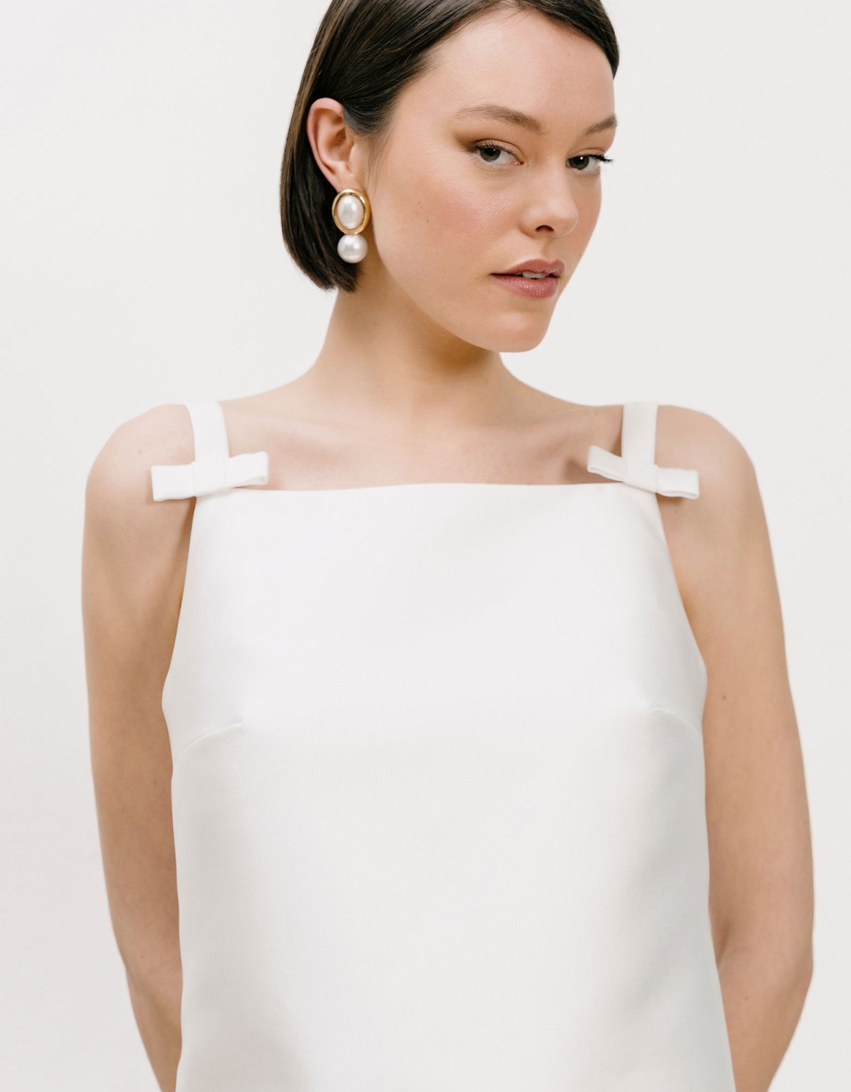 Georgia Sini Melt dress off white