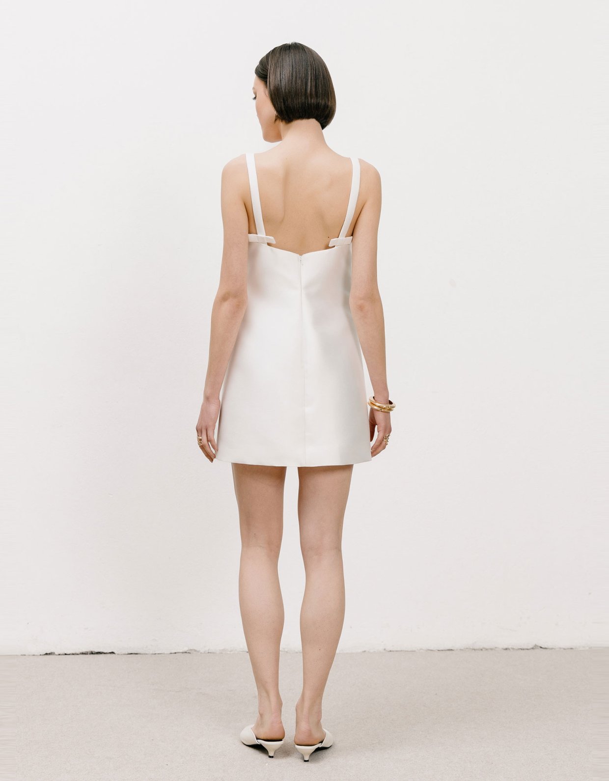 Georgia Sini Melt dress off white