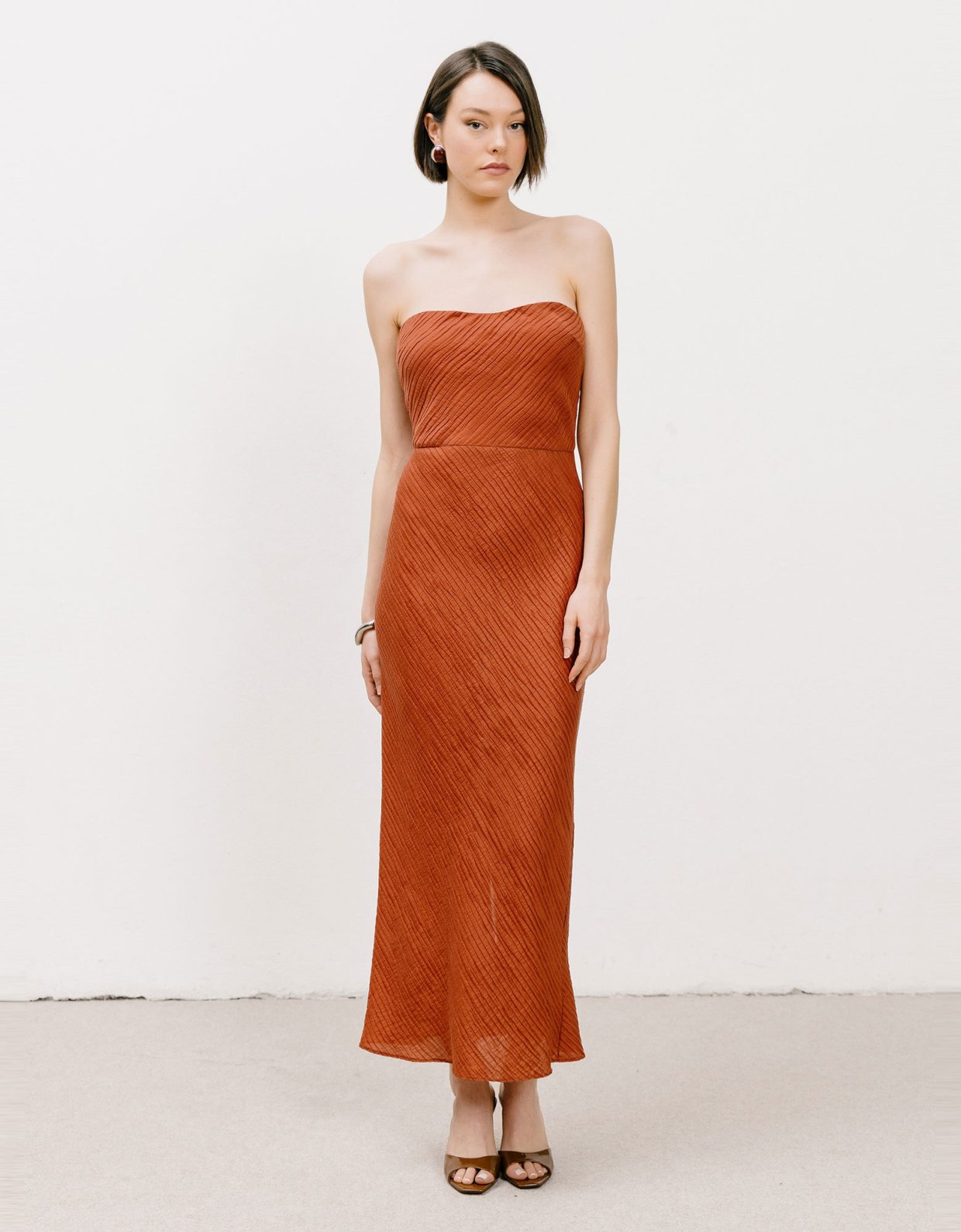 Georgia Sini Halo dress solar orange