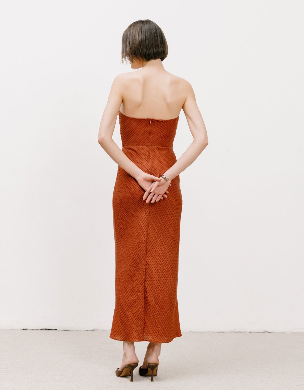 Georgia Sini Halo dress solar orange