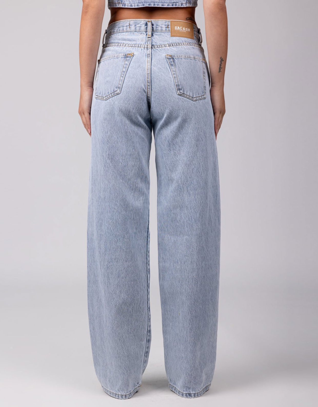 Sac & CO Jeans Aspa straight fit light blue denim pants