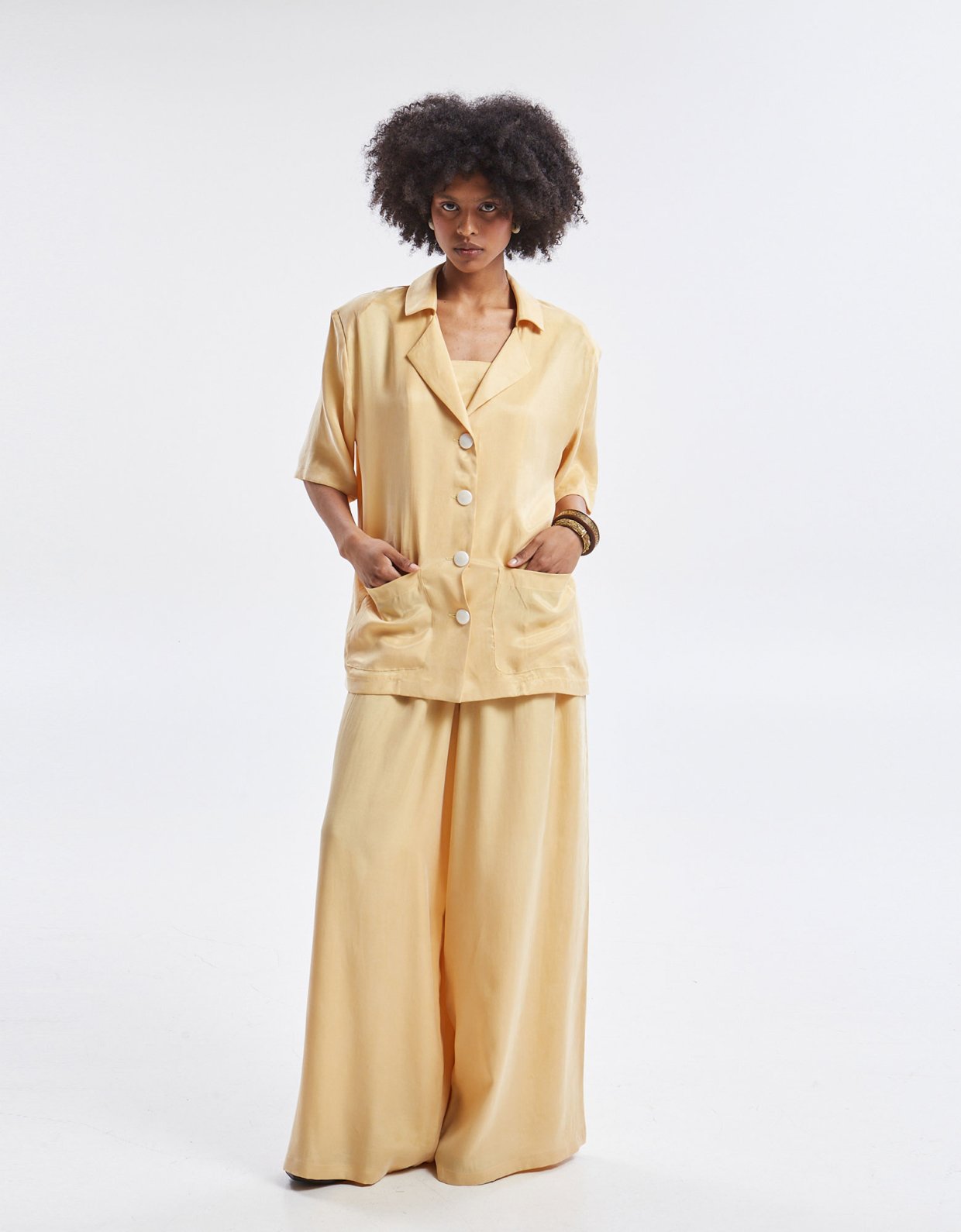 Ananke Clothing Ilyra wide pants banana