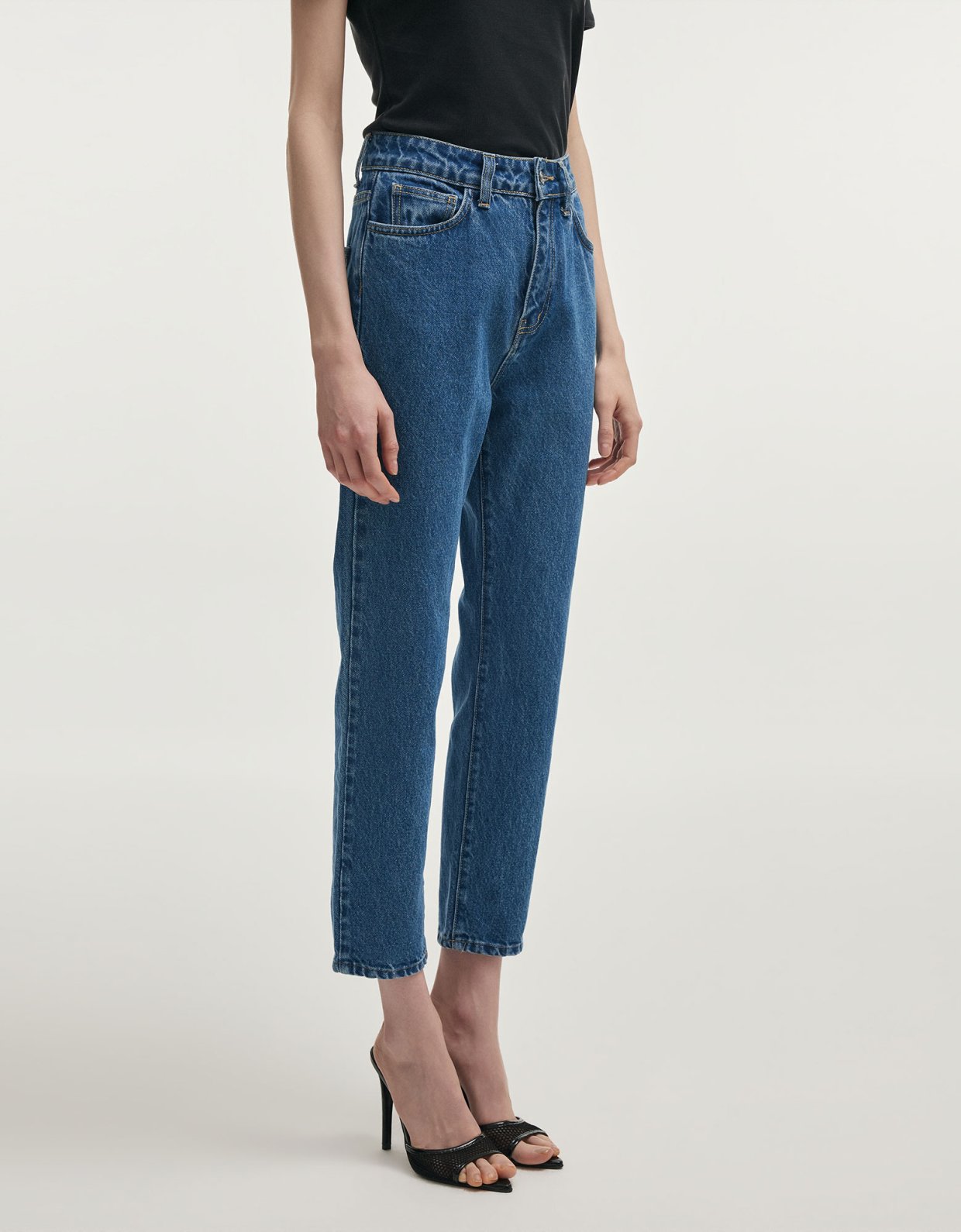 Nadia Rapti Indigo denim trousers blue