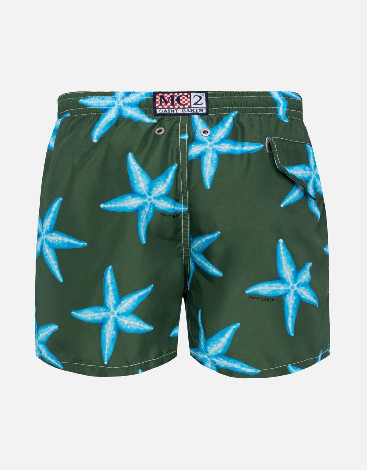 MC2 Saint Barth Jean lighting lightweight fabric swim shorts with starfish  print