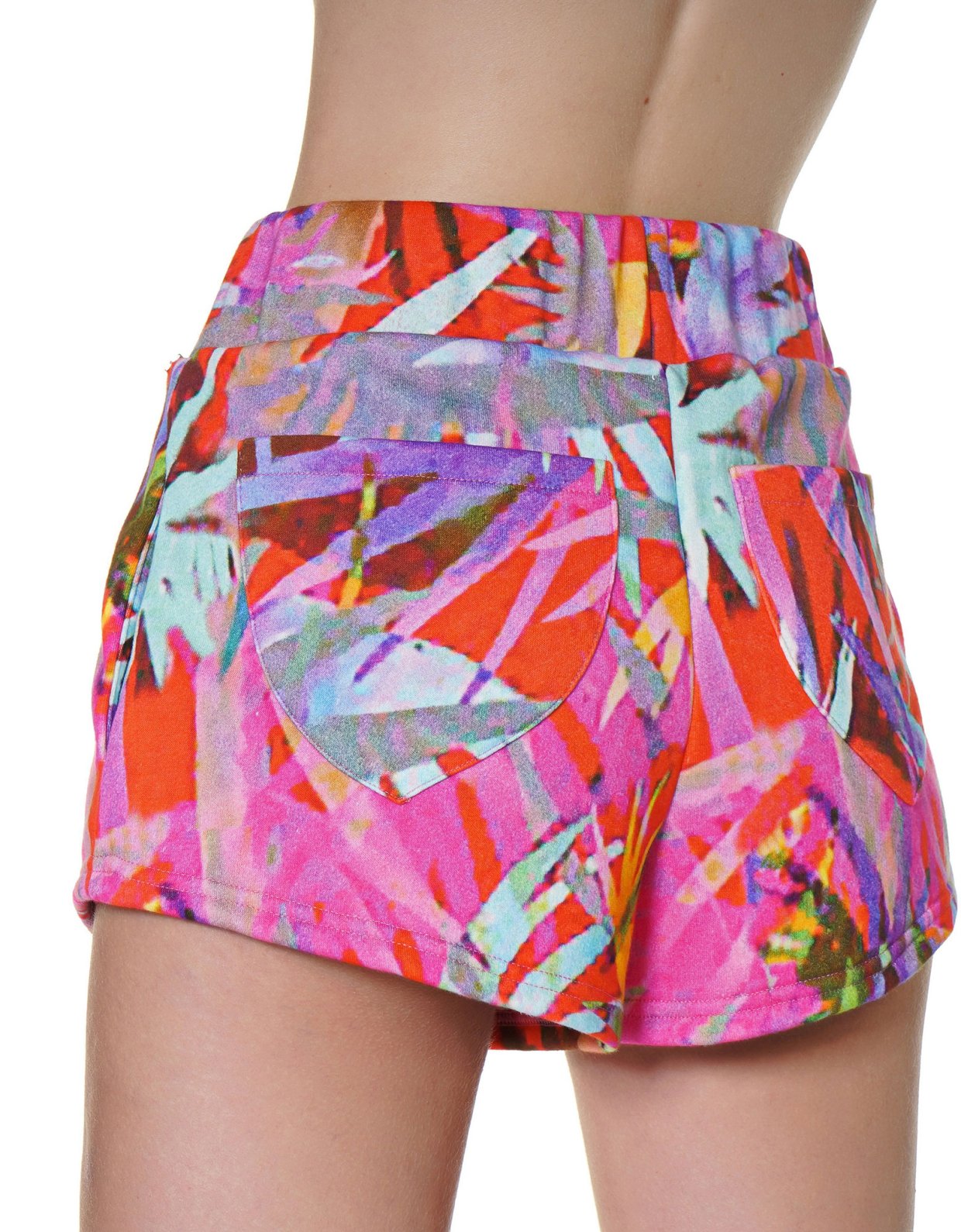 Kendall + Kylie Tropical palm shorts