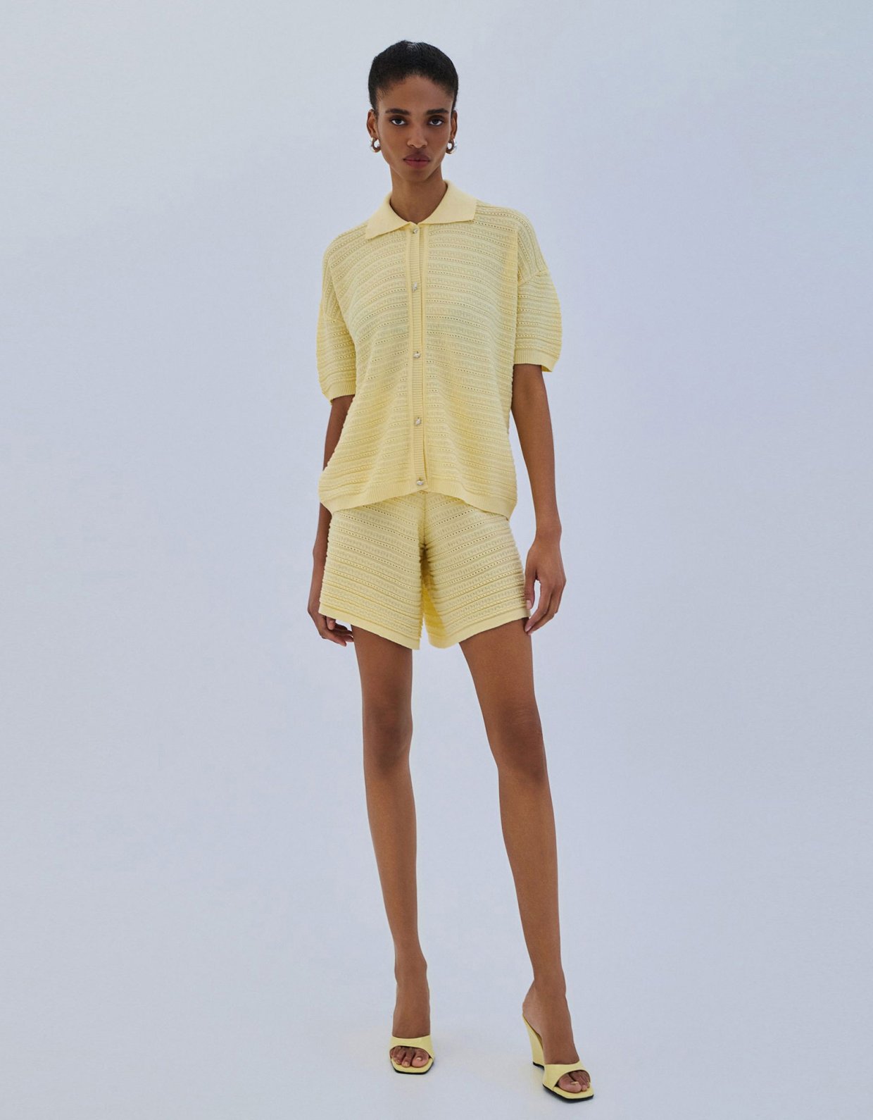 Combos Knitwear Knit shorts banana