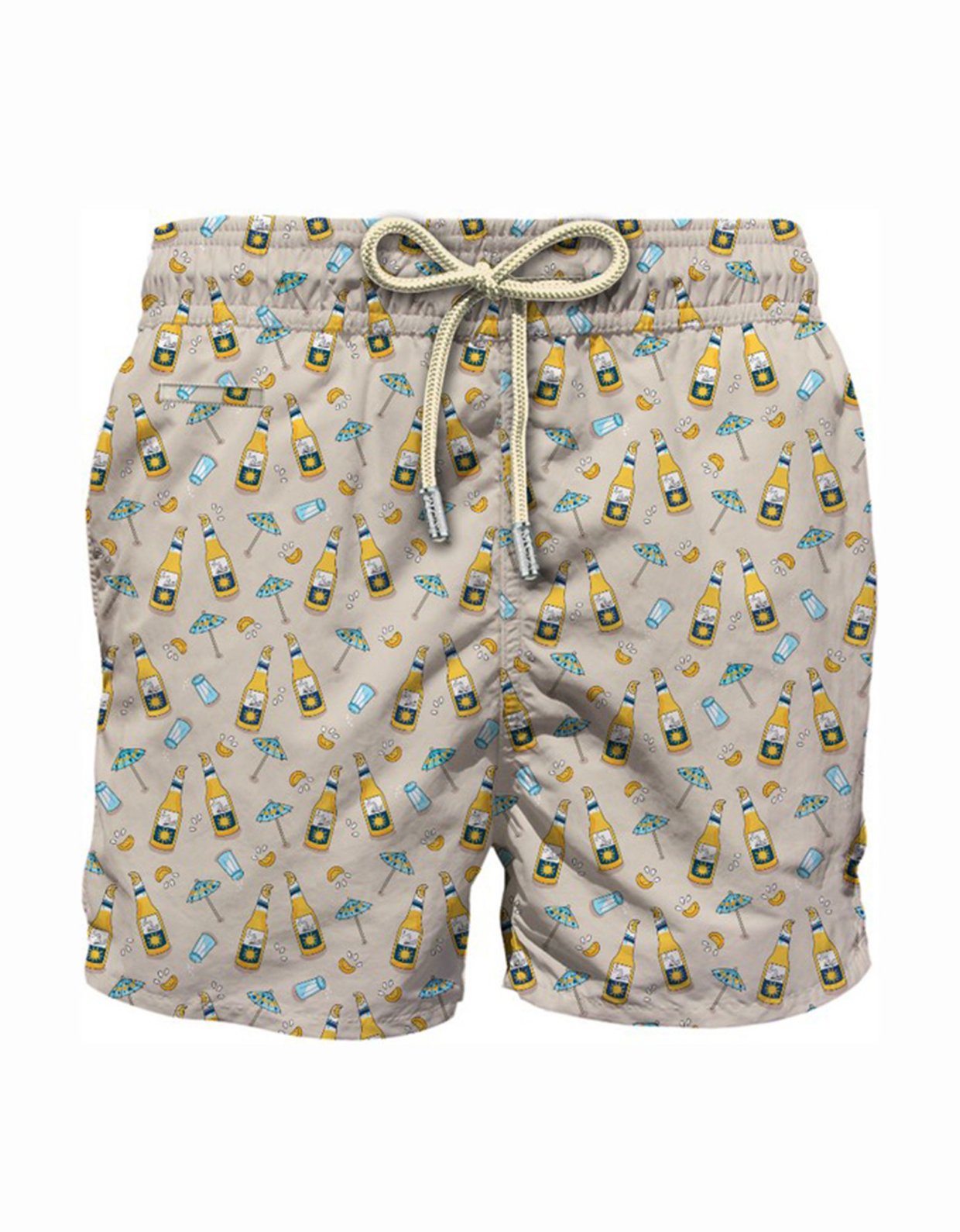 MC2 Saint Barth Lighting micro fantasy with aperitif beer print swim shorts