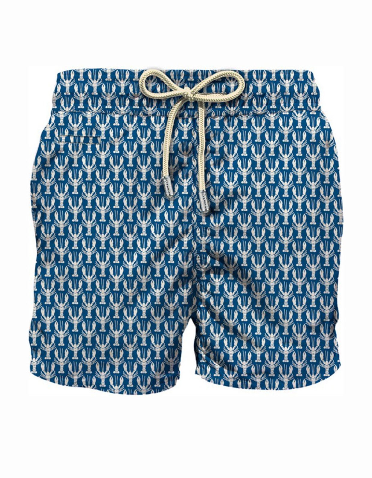 MC2 Saint Barth Navy blue lighting micro swim shorts with lobster crew print