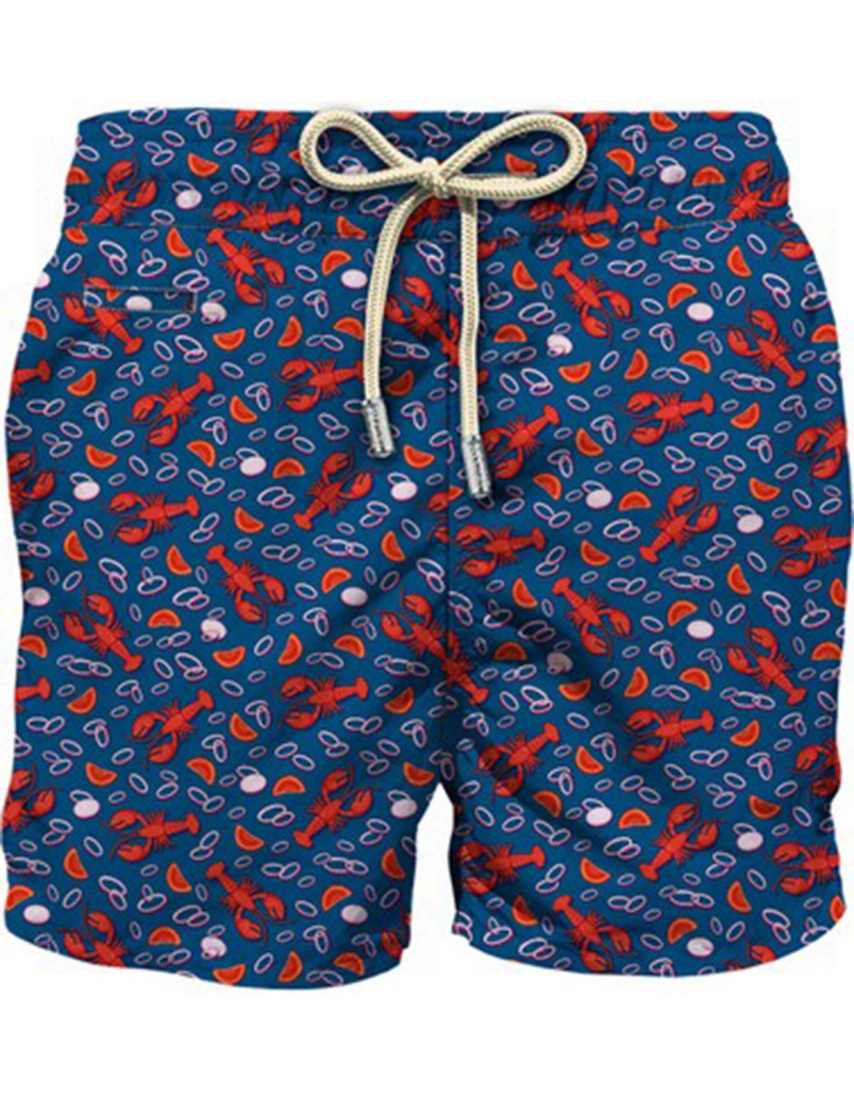 MC2 Saint Barth Man lightweight fabric swim shorts lighting micro fantasy with lobster print