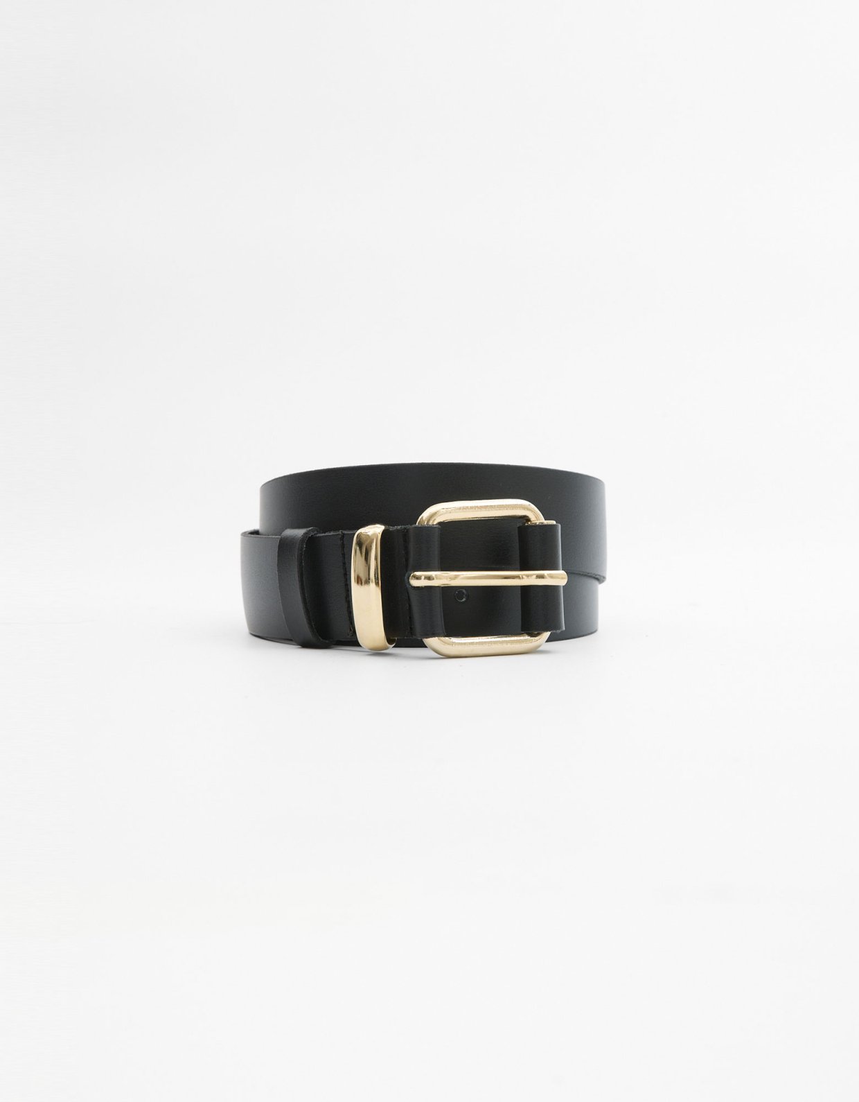 Leather Twist Pastel belt black
