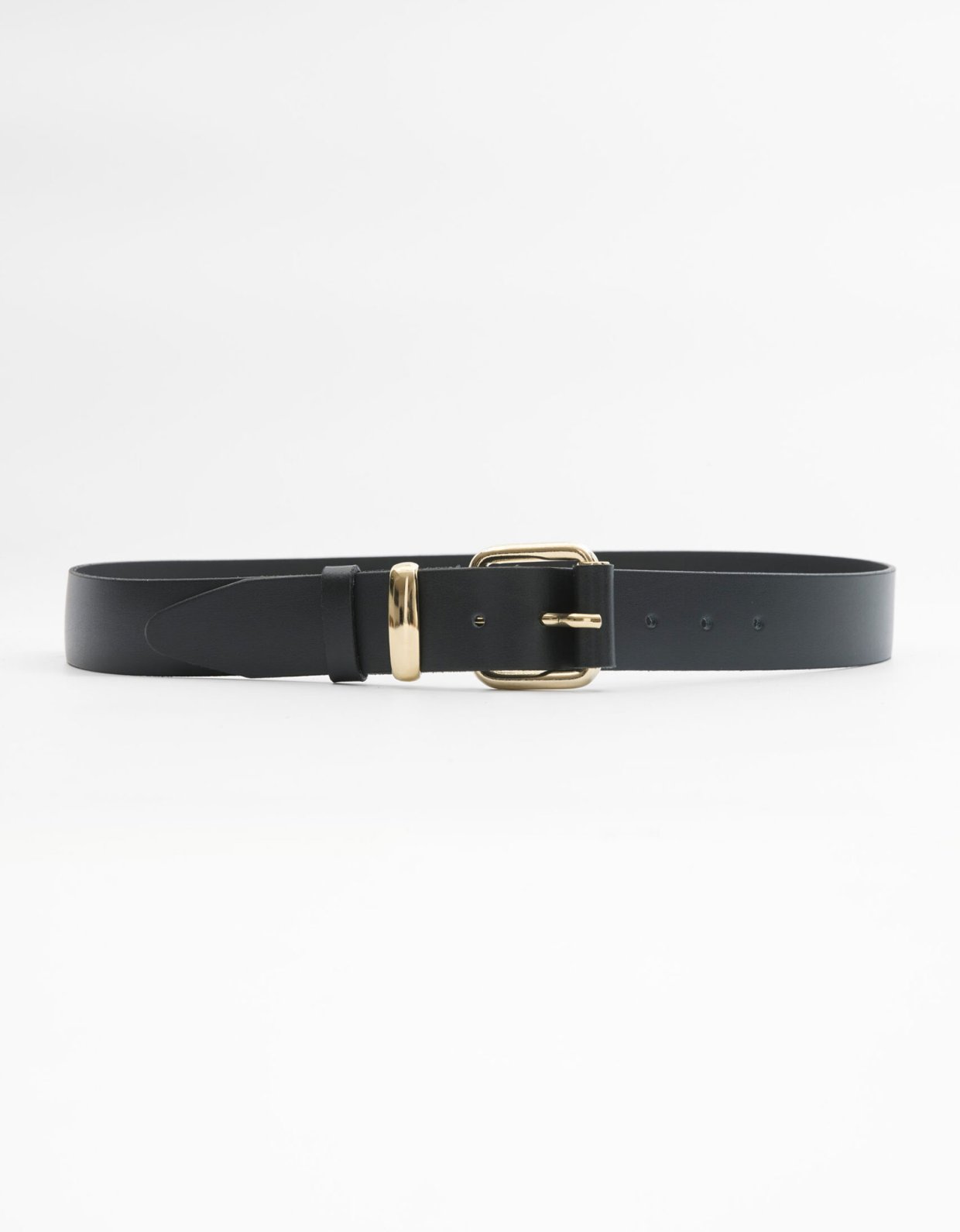 Leather Twist Pastel belt black