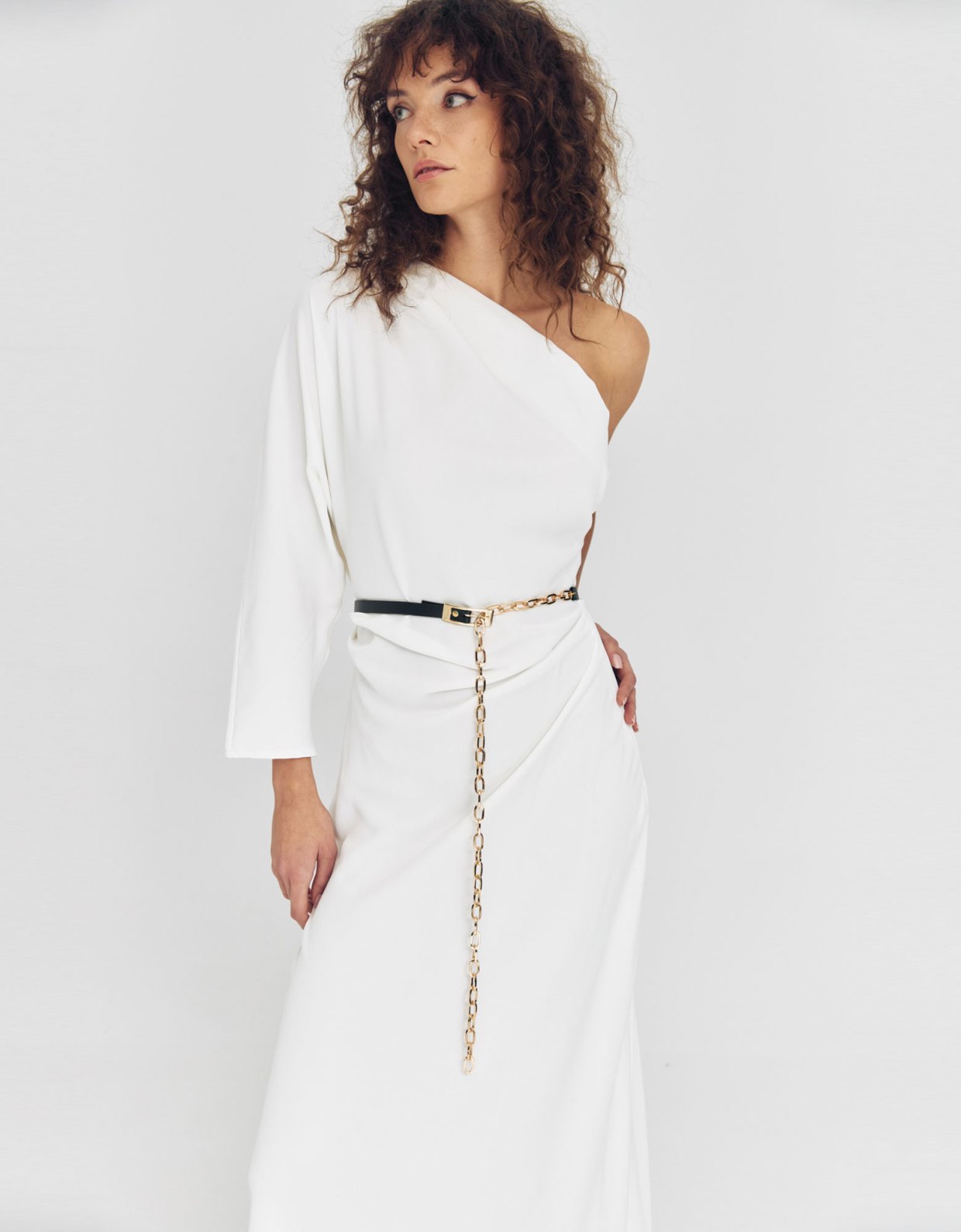 Leather Twist Tanned glow belt black