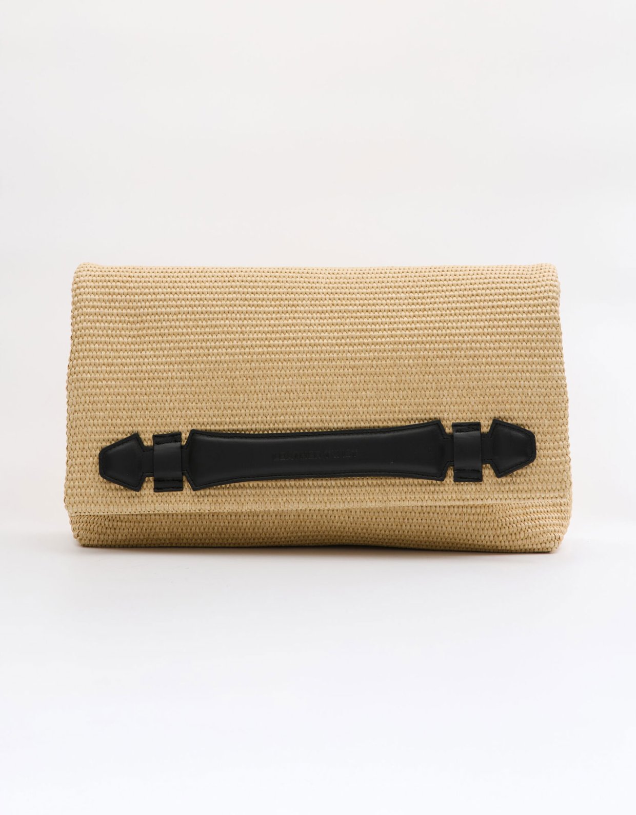 Leather Twist Nest bag straw