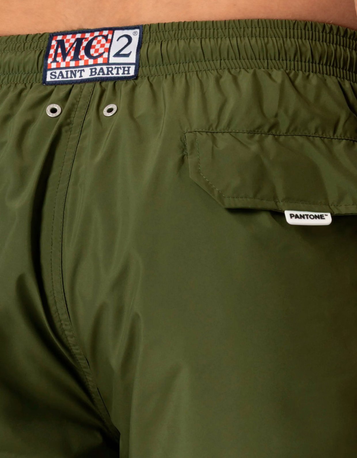 MC2 Saint Barth Lightweight fabric military swim shorts lighting pantone