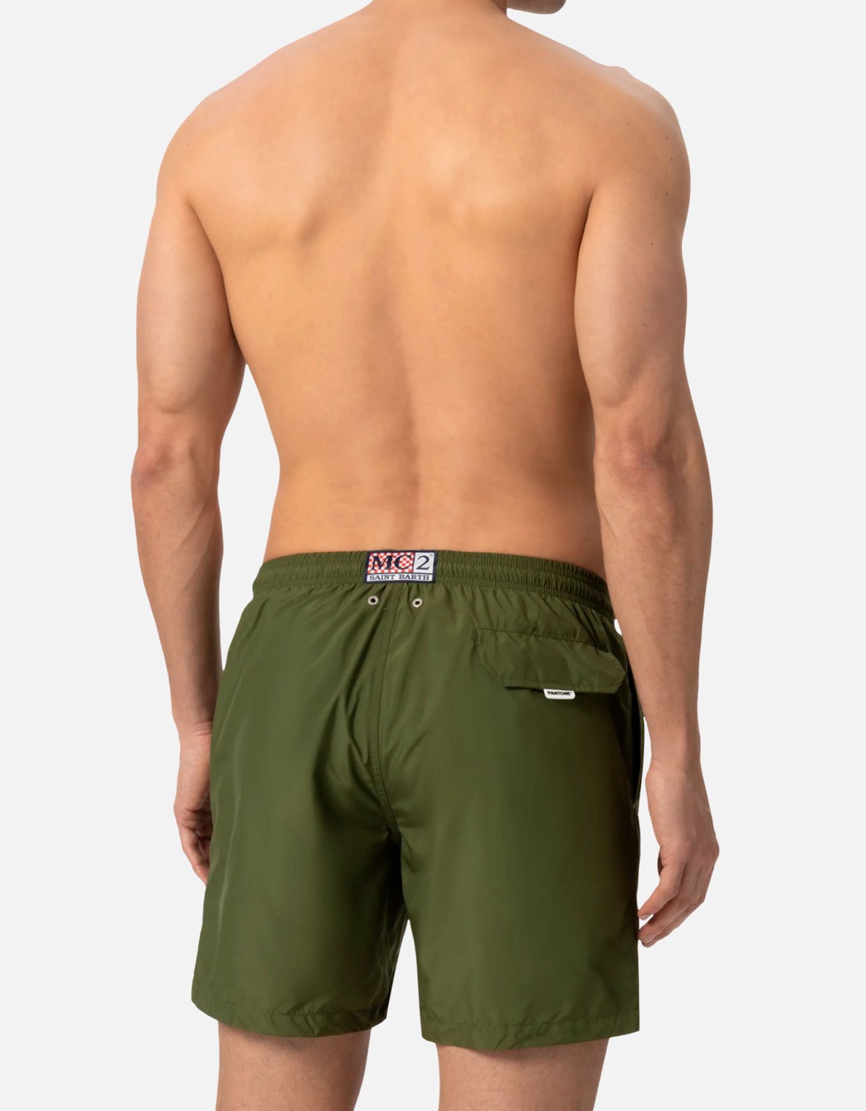 MC2 Saint Barth Lightweight fabric military swim shorts lighting pantone