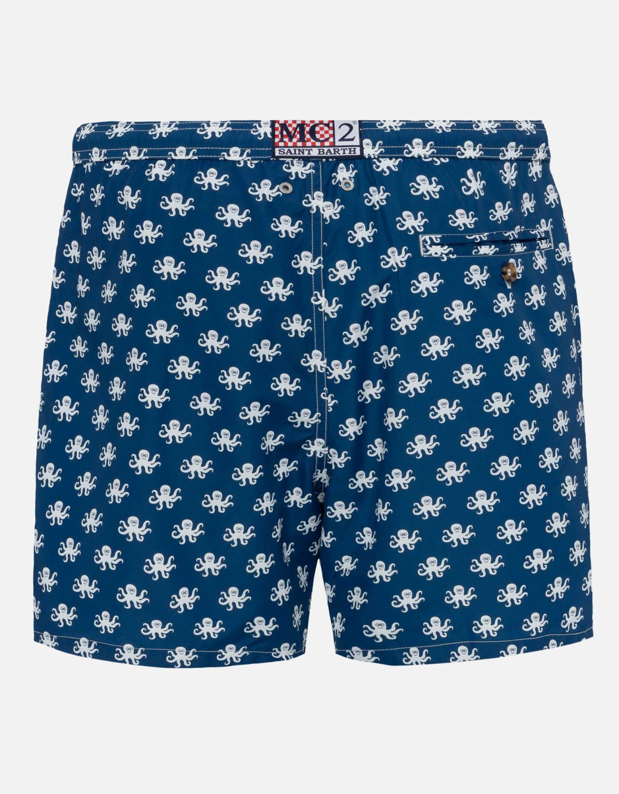MC2 Saint Barth Lightweight fabric swim shorts lighting with octopus print