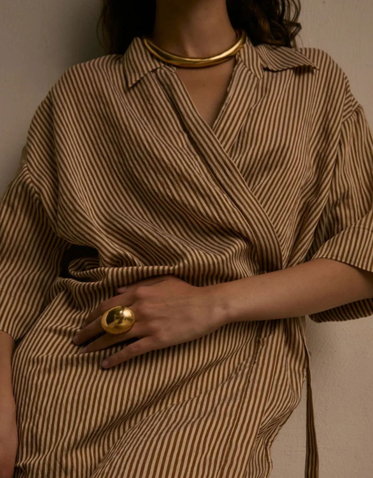 Moncollier Lucina gold necklace