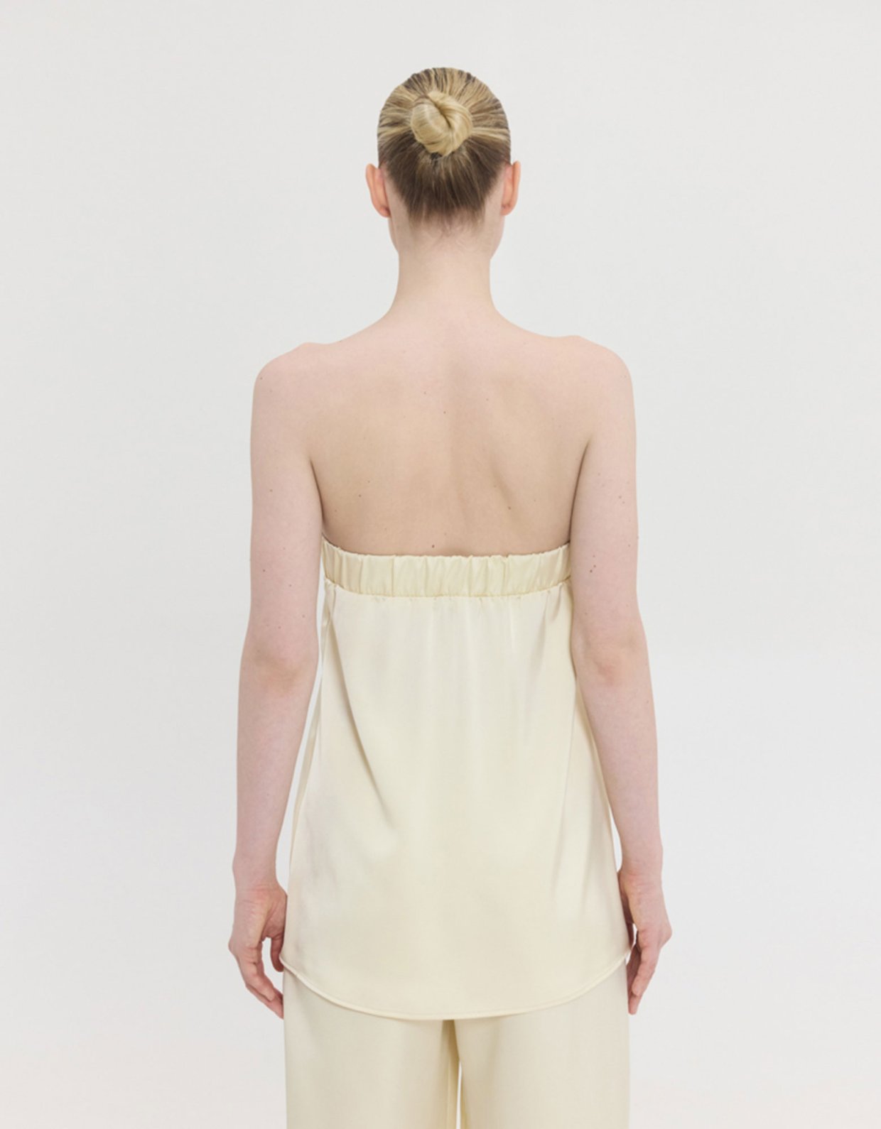 Sunset go Maira strapless top ocher