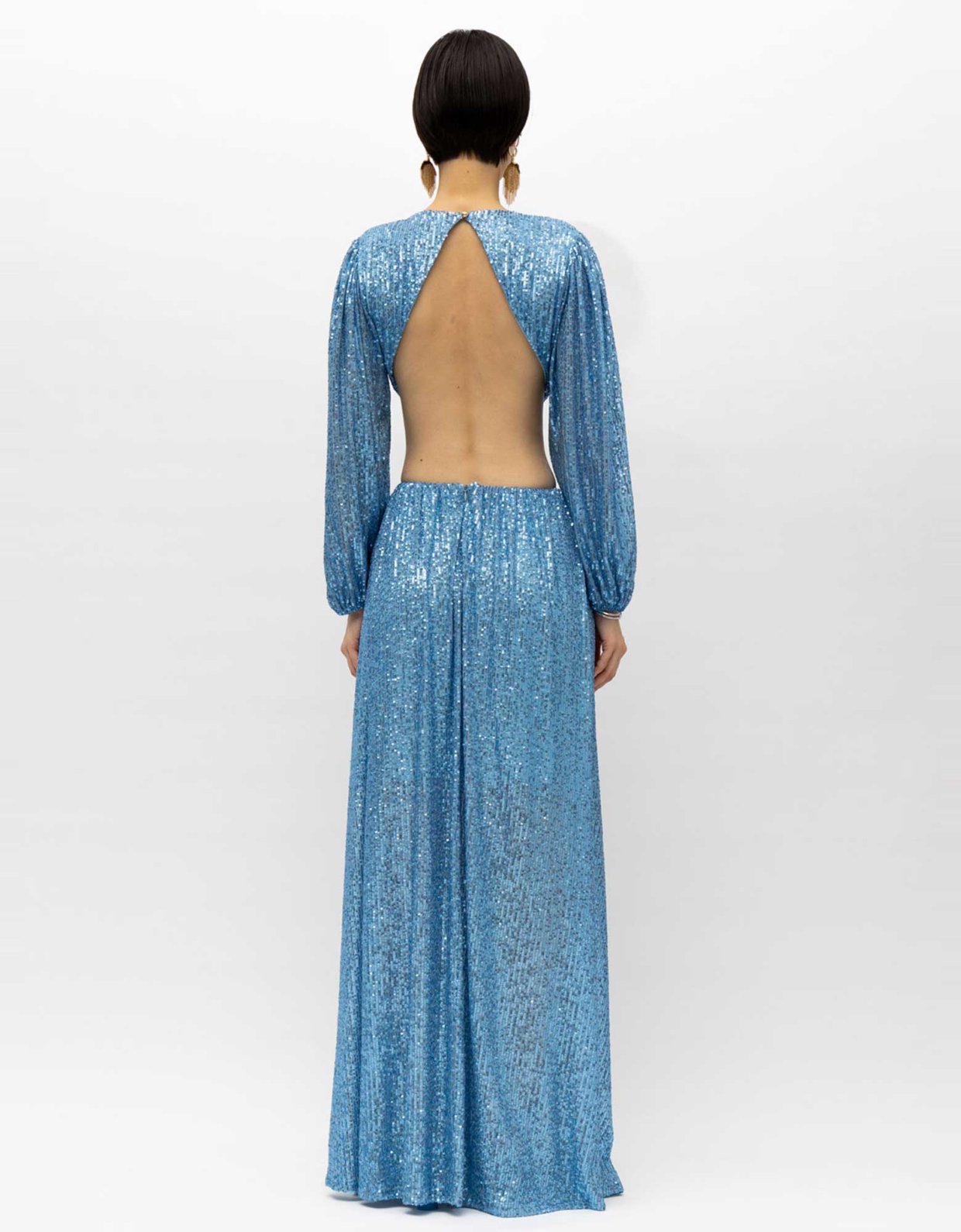 Mallory the label Zale maxi sequin dress blue