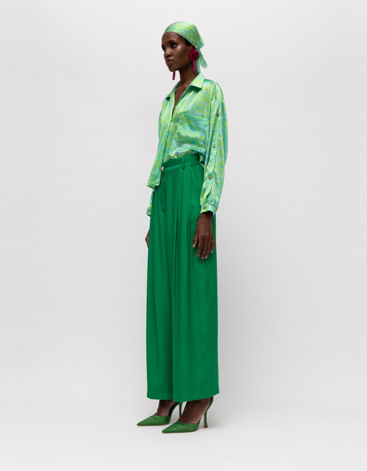 Mallory the label Yara pants green