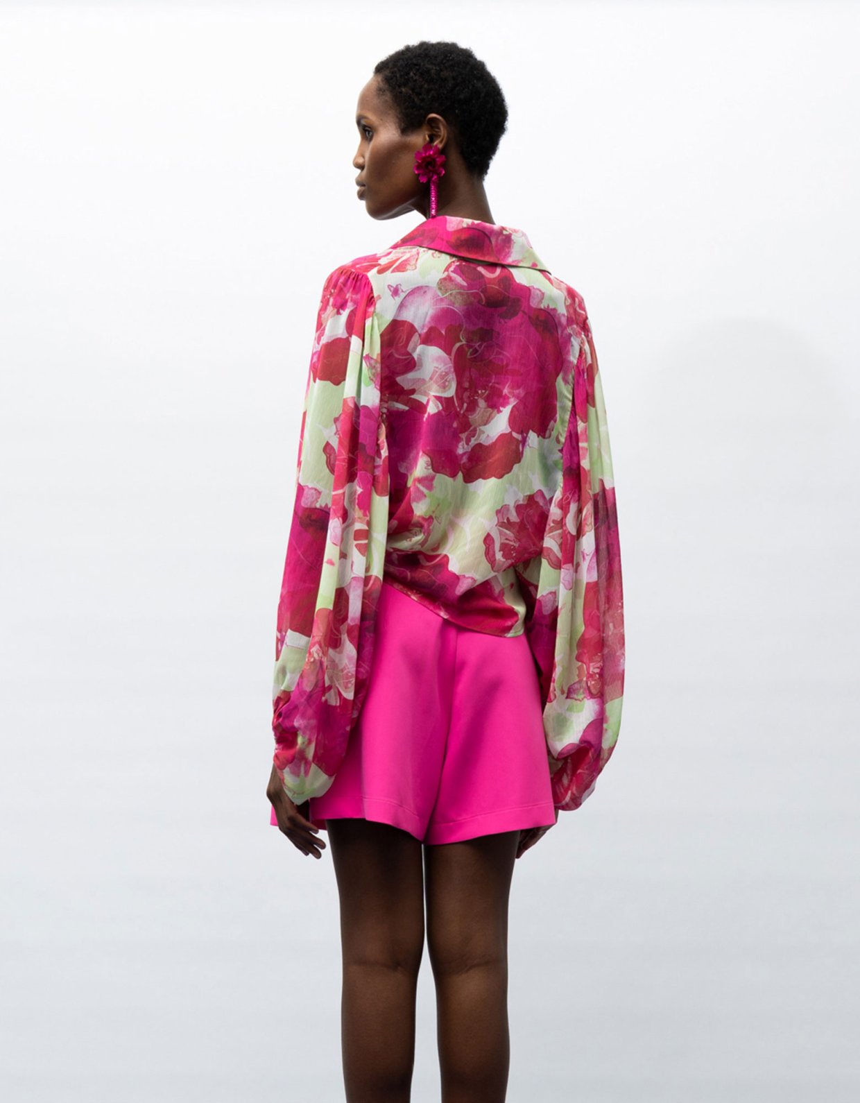 Mallory the label Miriam shirt pink floral