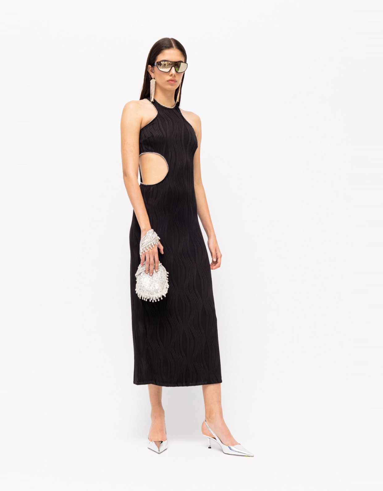 Mallory the label Luna dress black