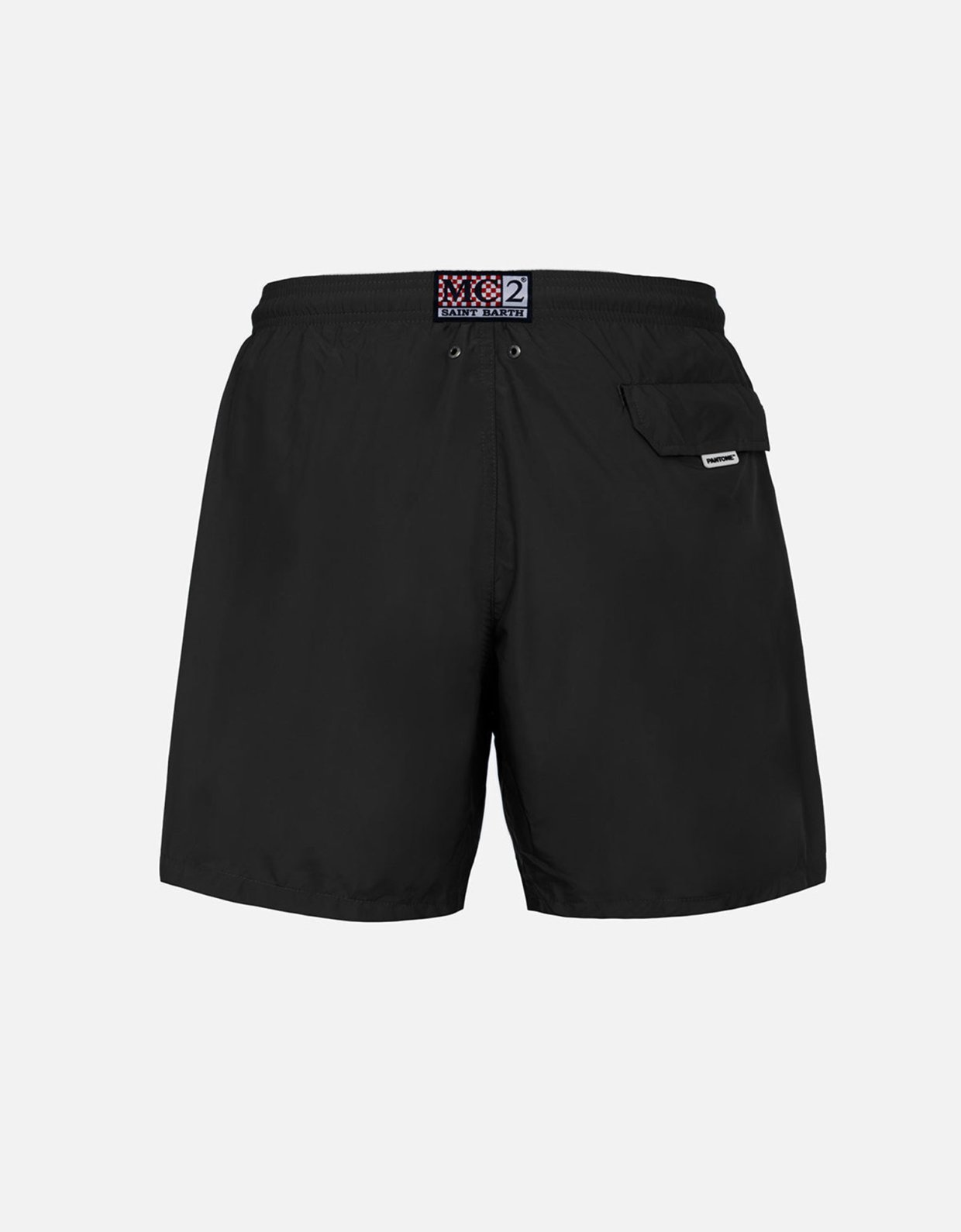 MC2 Saint Barth Man lightweight fabric black swim shorts lighting pantone