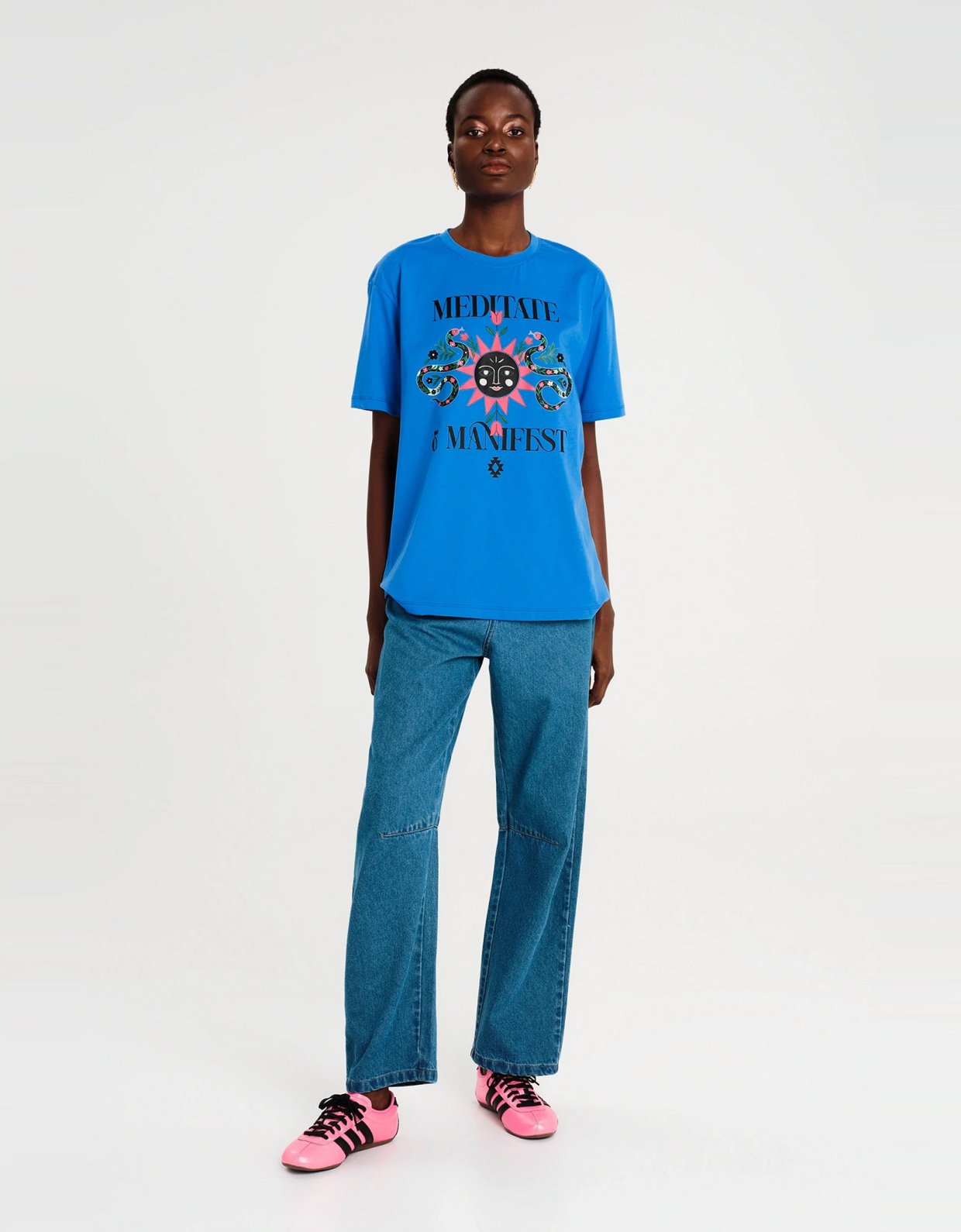 Peace and Chaos Manifestation t-shirt blue