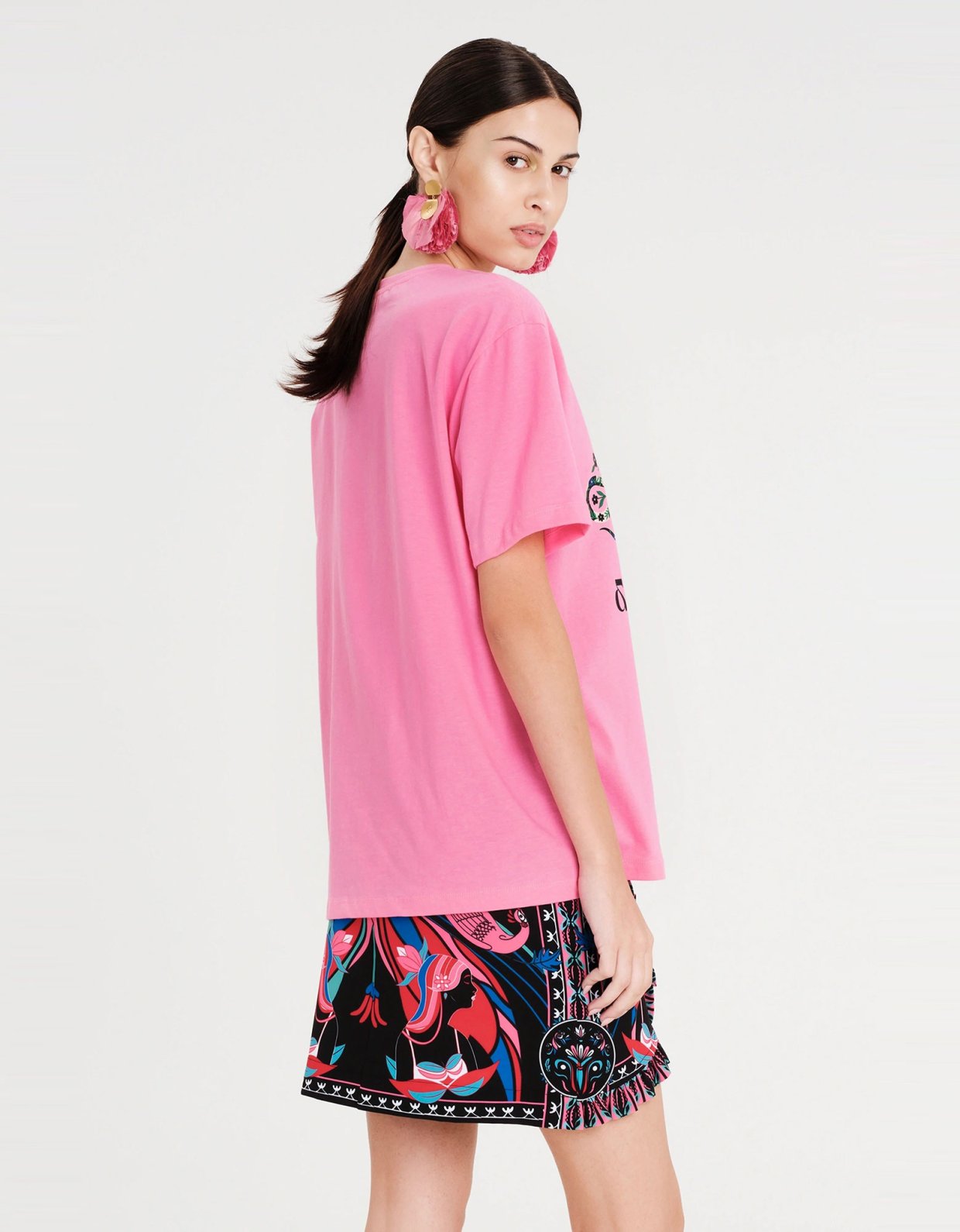 Peace and Chaos Manifestation t-shirt pink