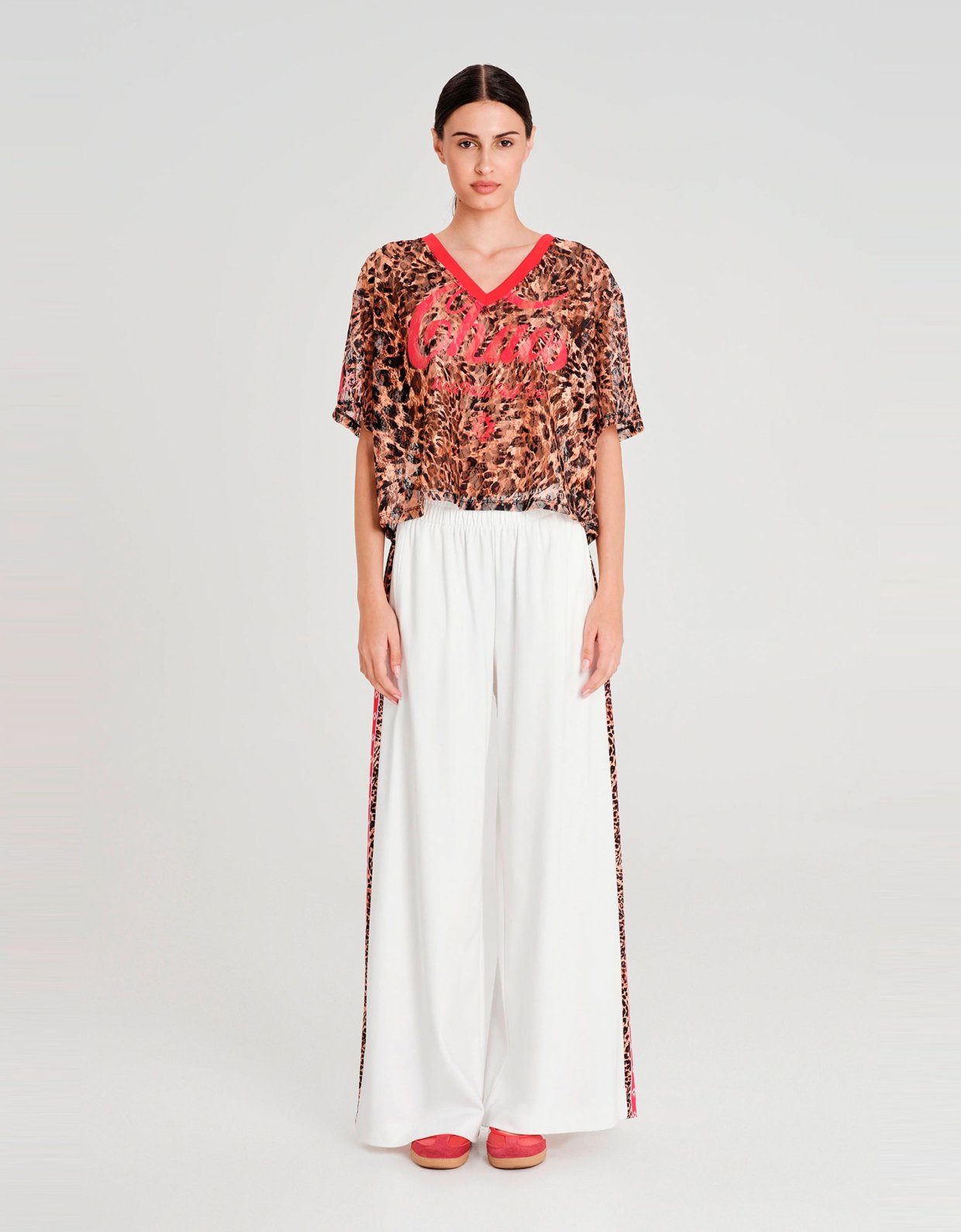 Peace and Chaos Mindfulness pants white