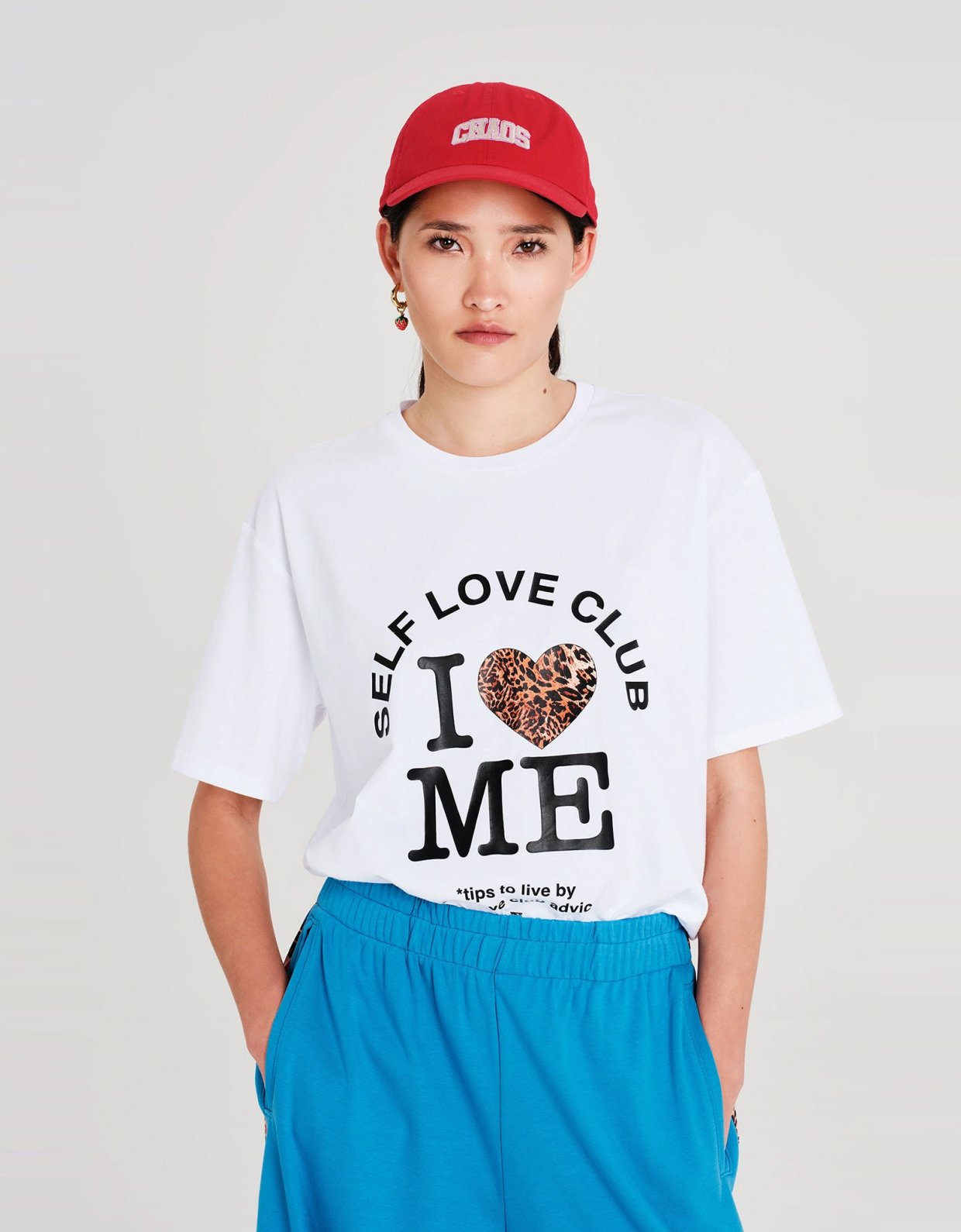 Peace and Chaos Mindfulness t-shirt white