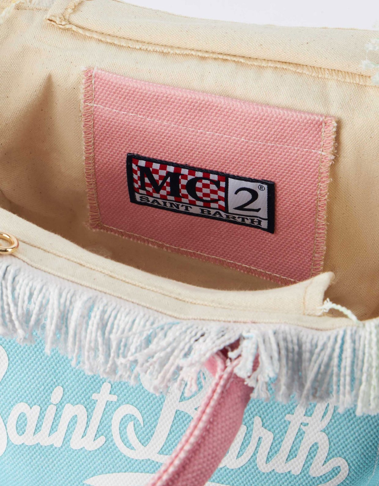 MC2 Saint Barth Multicolor patch cotton canvas Colette handbag
