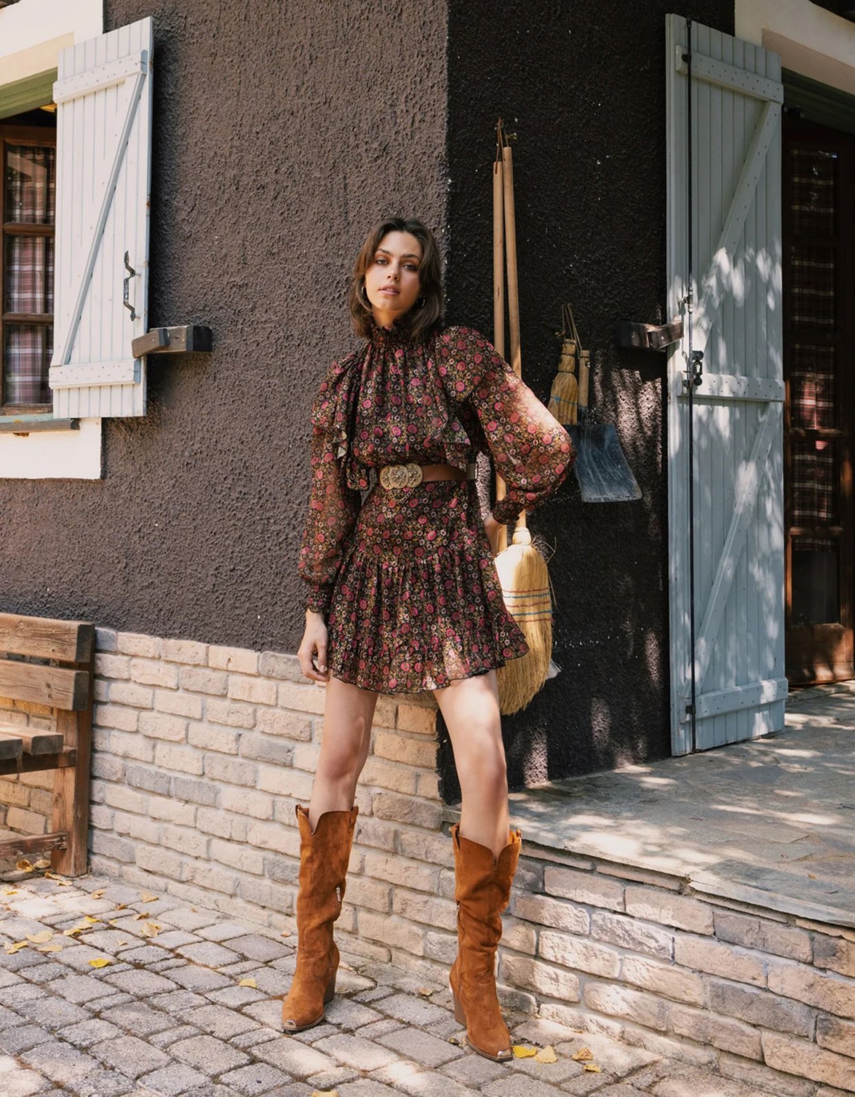 Abstracto Kitty mini dress