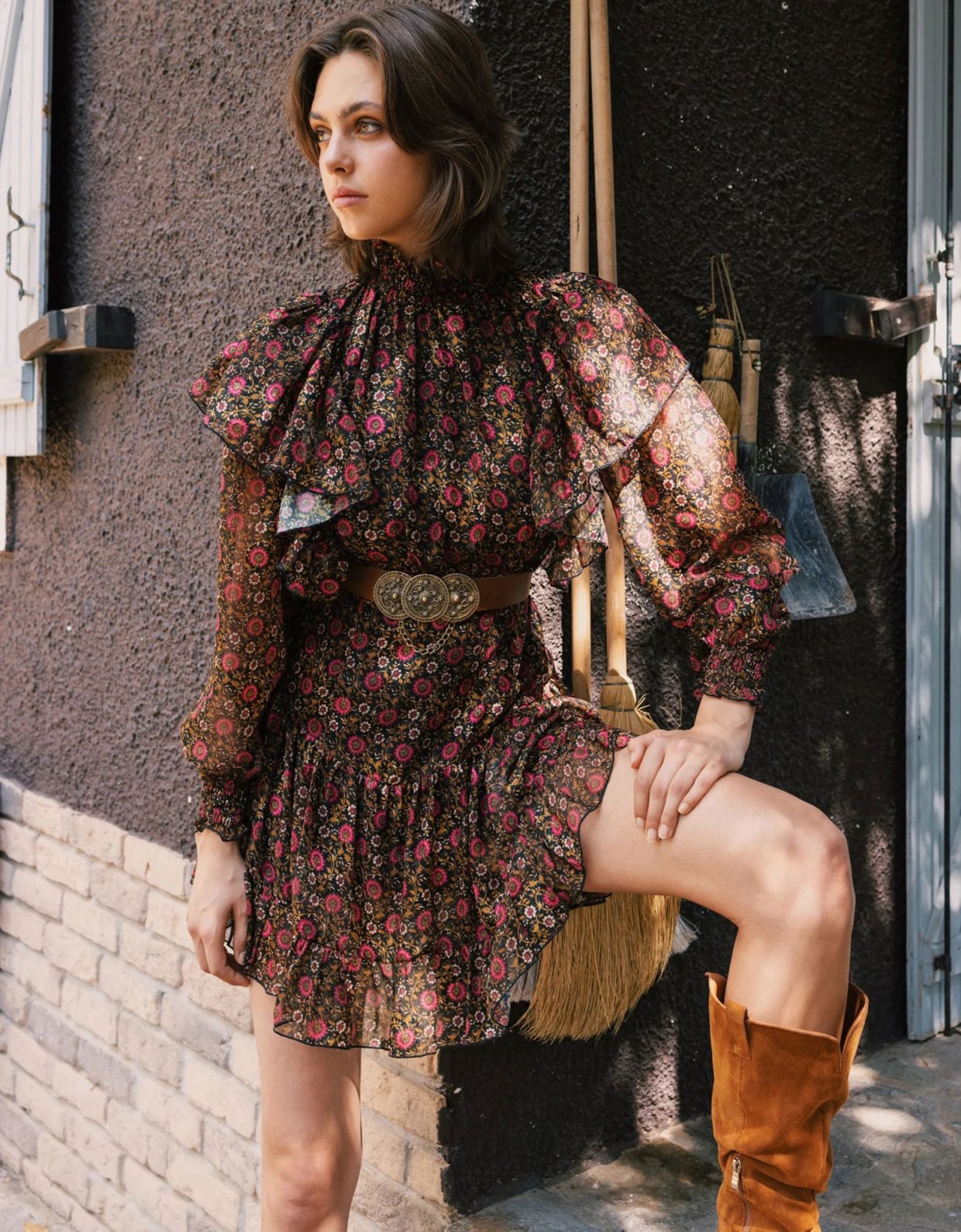 Abstracto Kitty mini dress