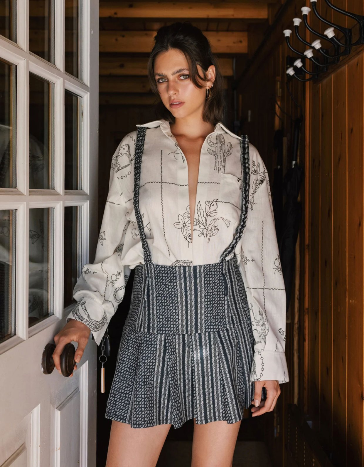 Abstracto Saloon unisex shirt chaki