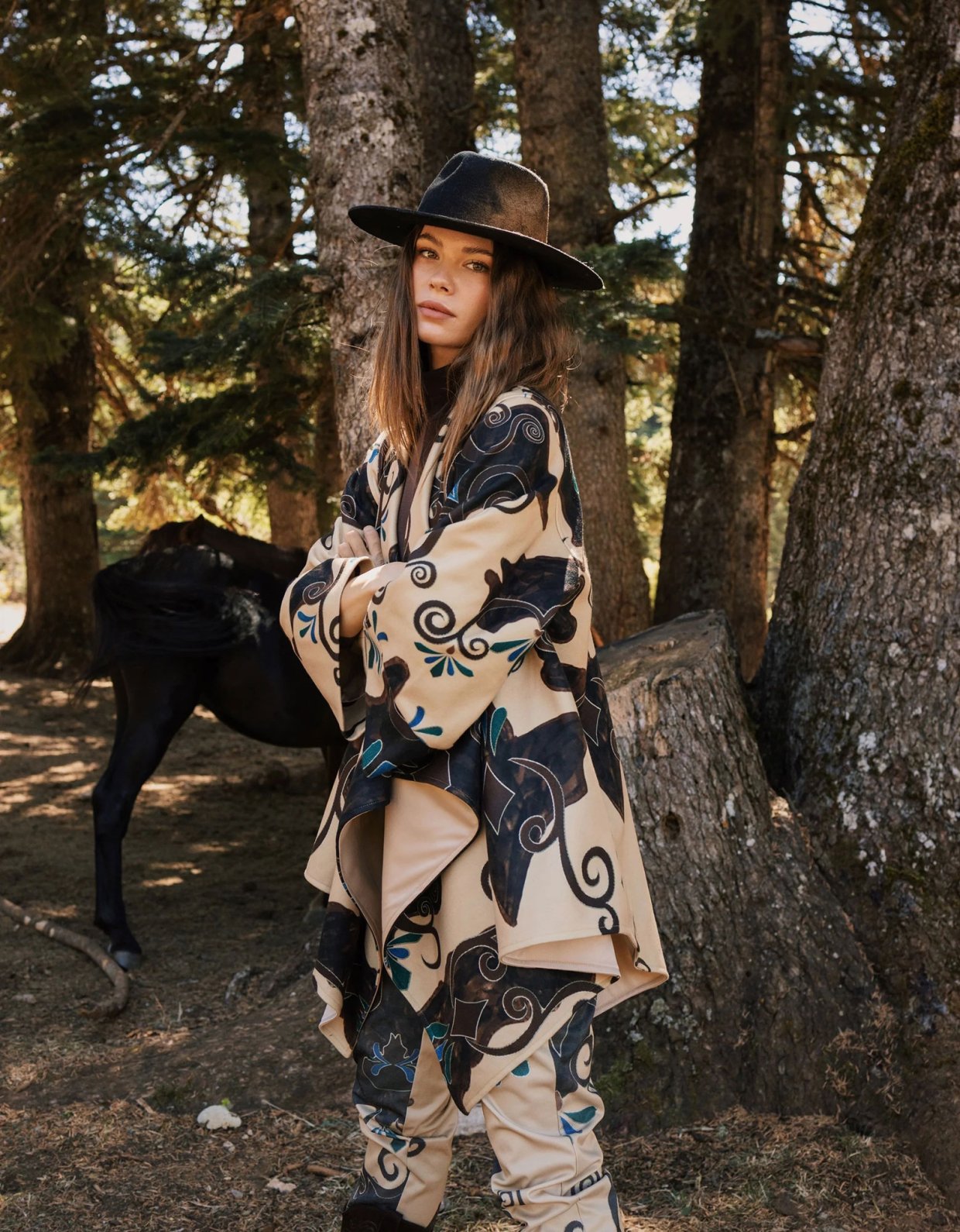 Abstracto Apache poncho