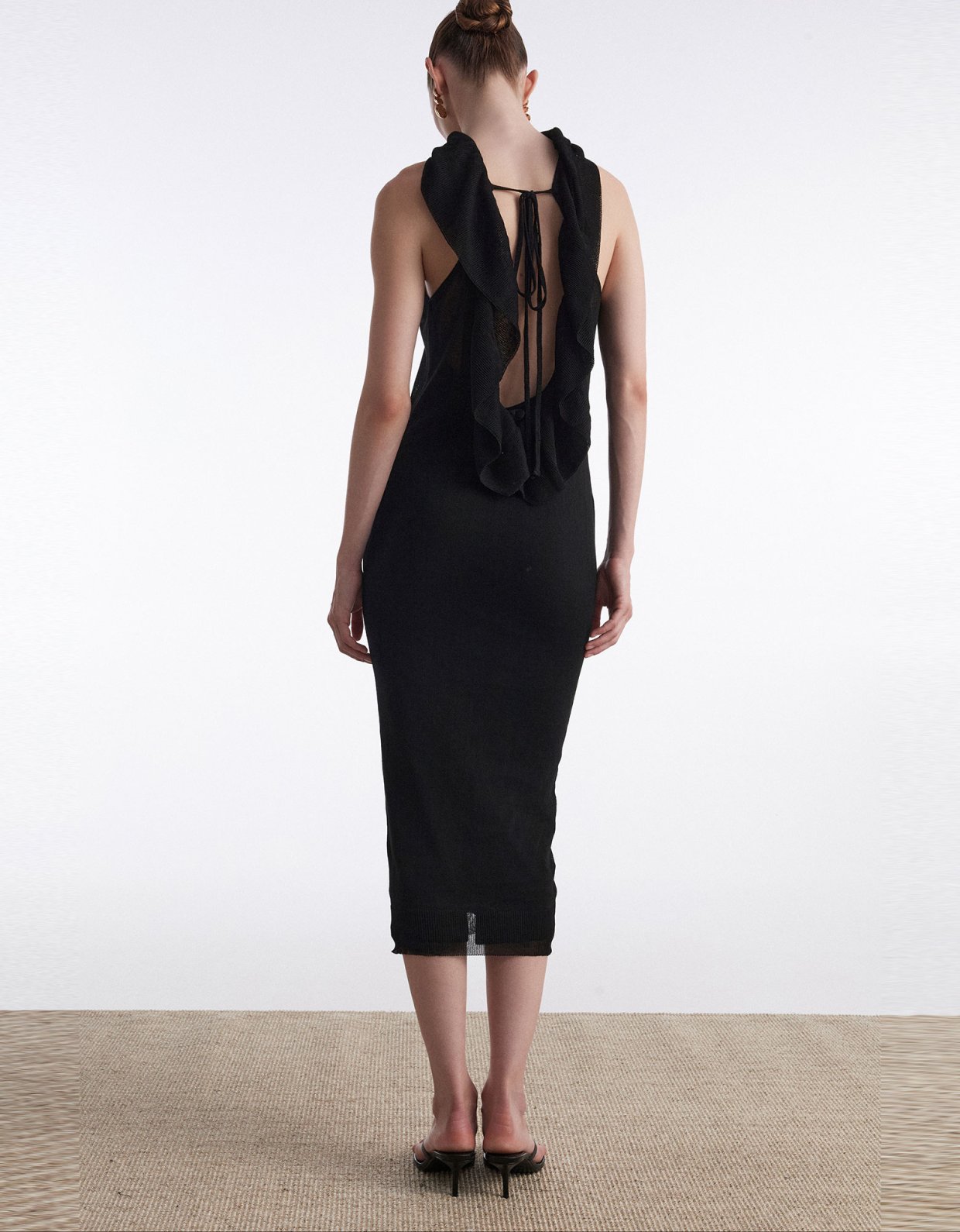 Nadia Rapti No. 26 Knitted midi dress black
