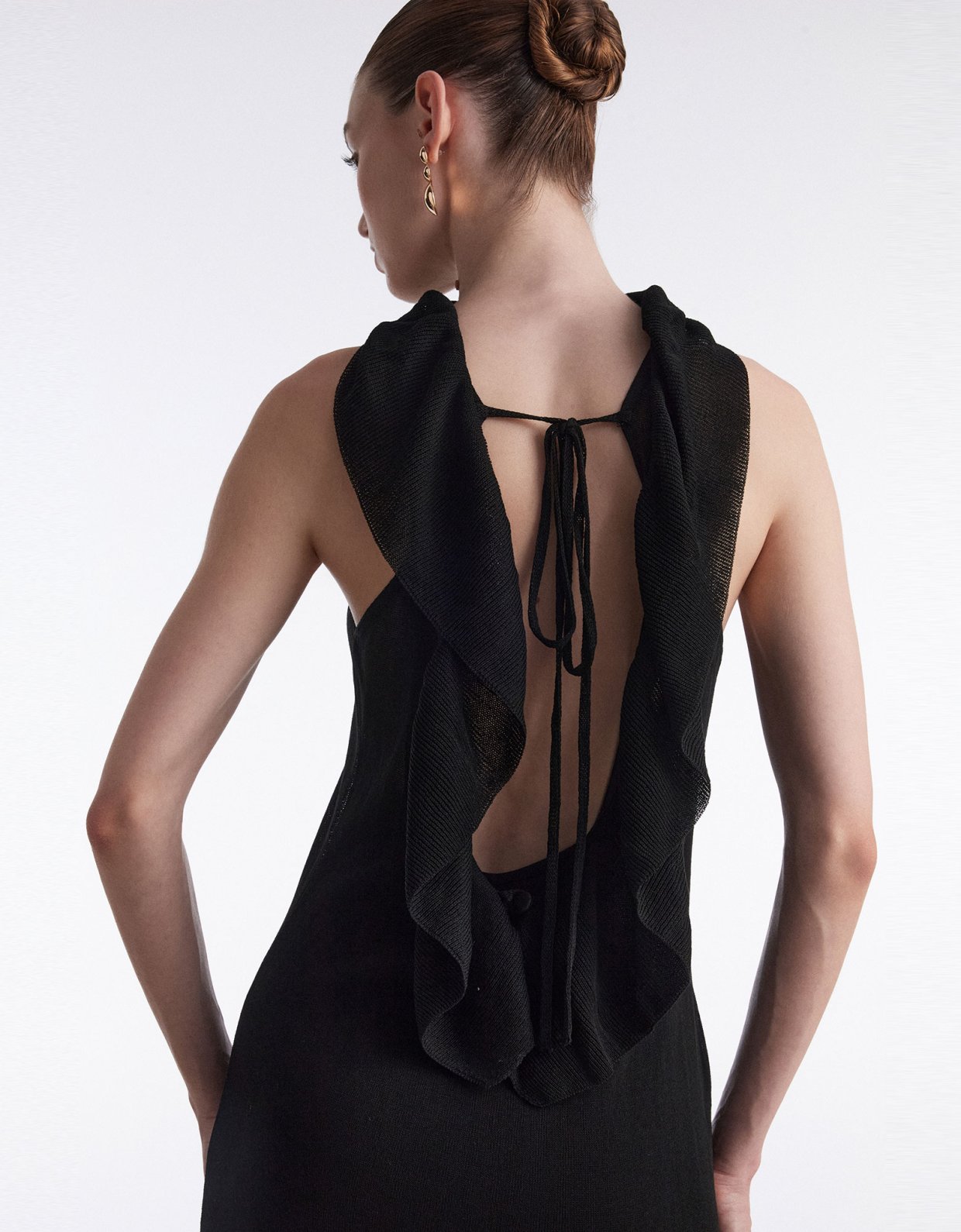 Nadia Rapti No. 26 Knitted midi dress black