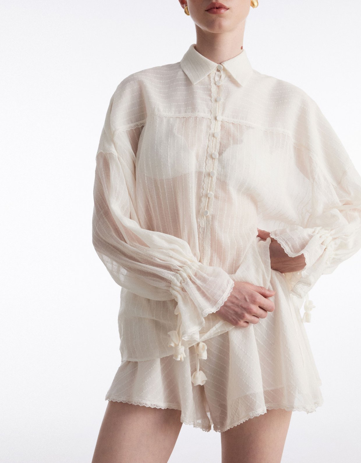 Nadia Rapti Han shirt off white