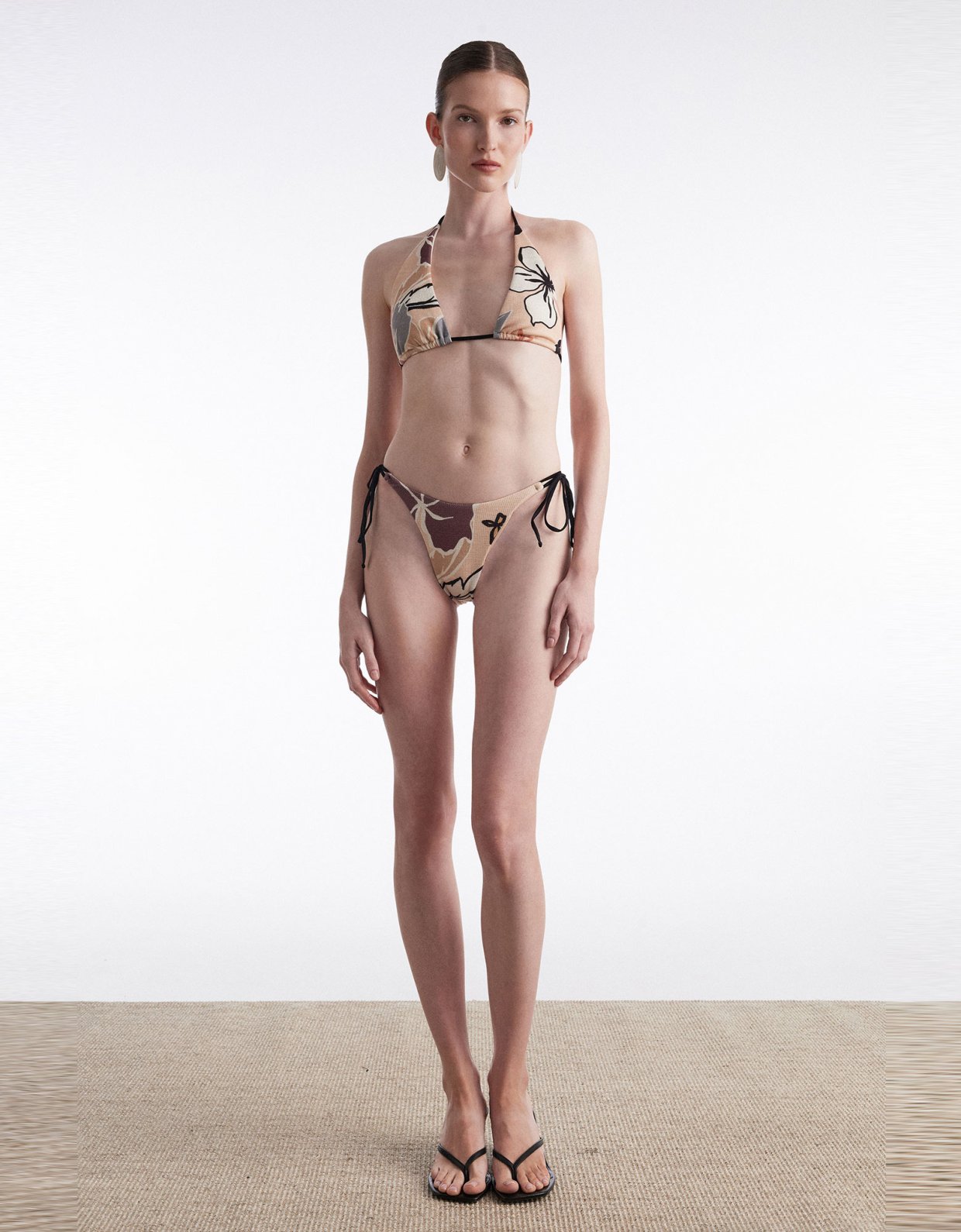 Nadia Rapti Amora triangle bikini printed multicolor