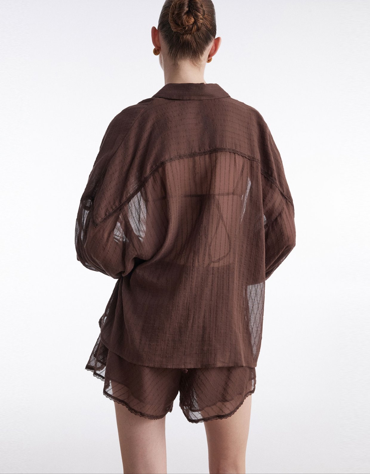 Nadia Rapti Han shirt brown