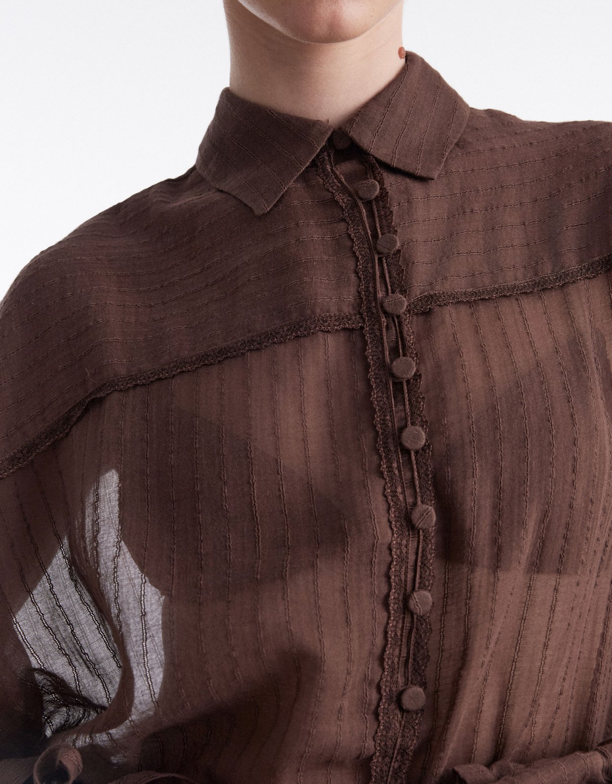 Nadia Rapti Han shirt brown