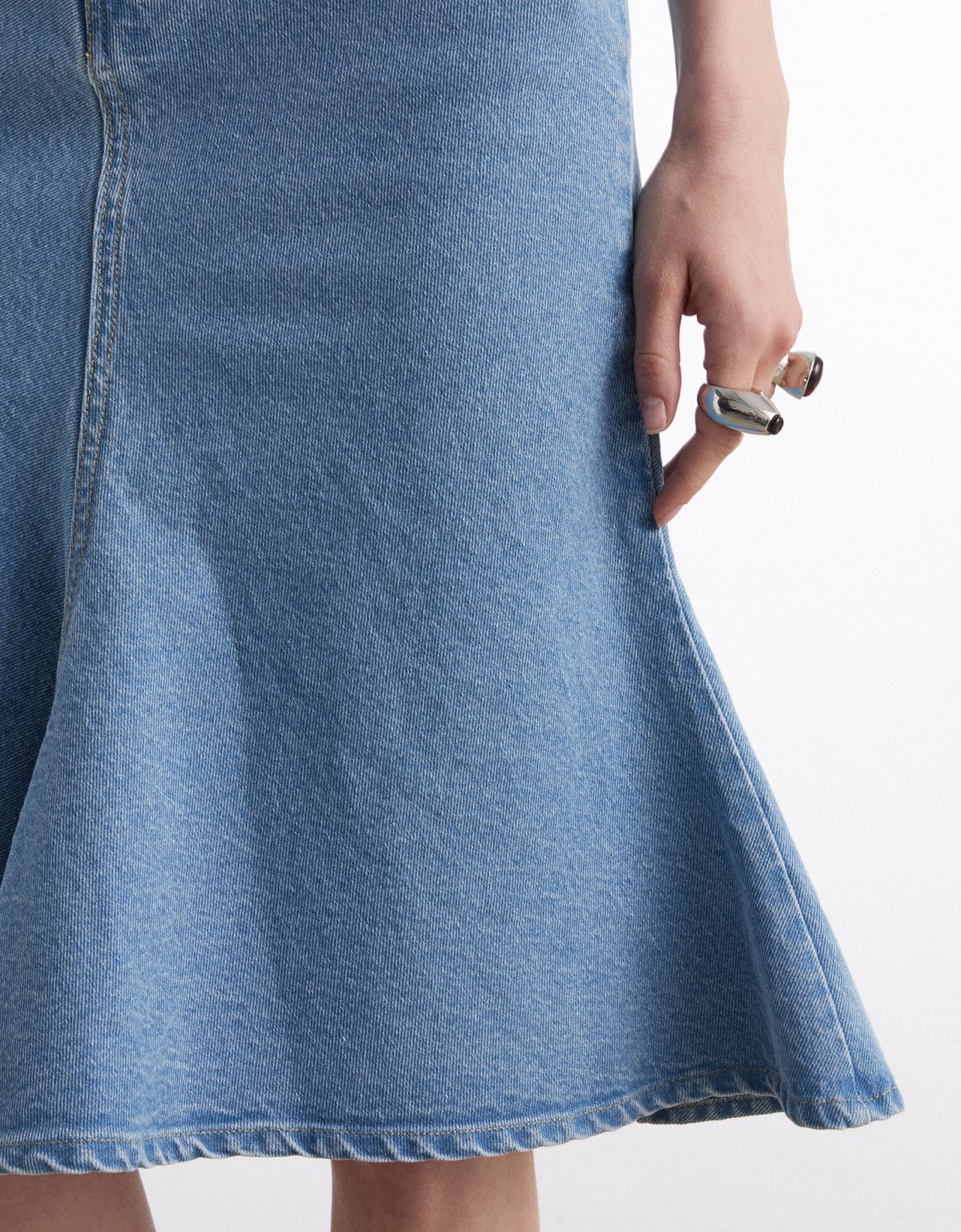 Nadia Rapti Silia denim skirt blue