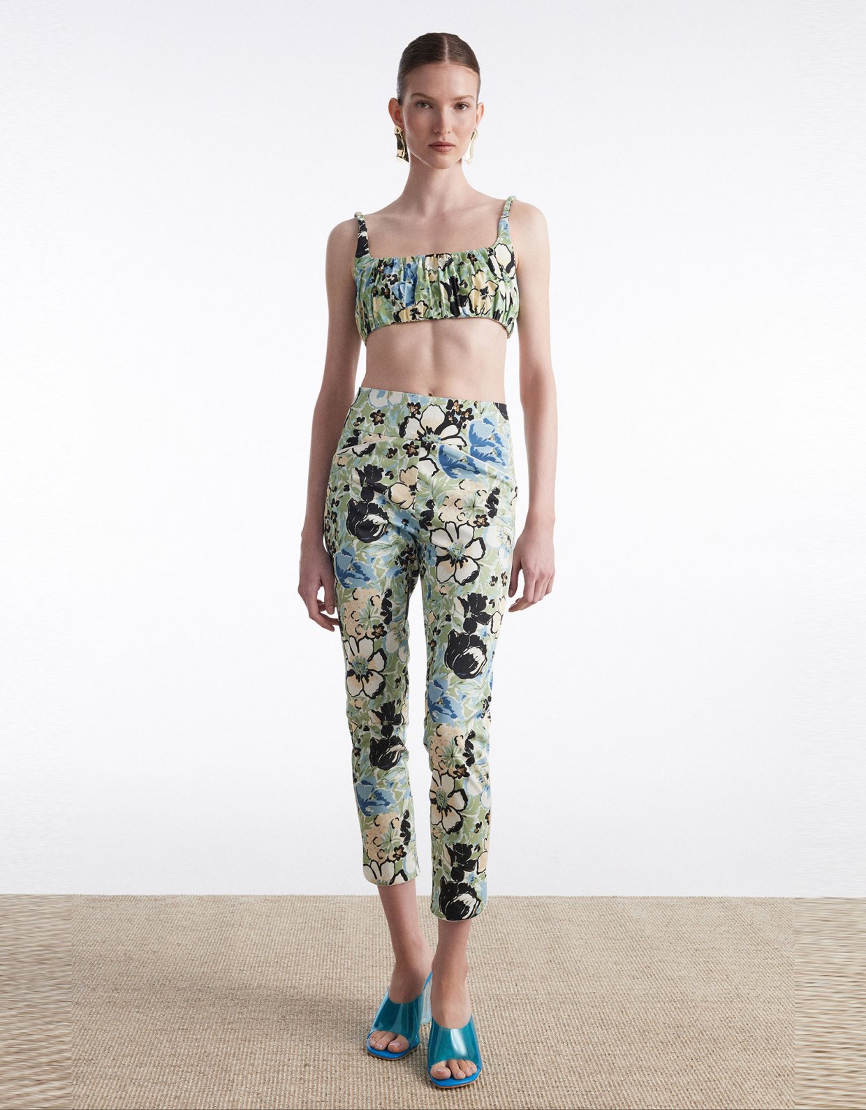 Nadia Rapti Alice trousers floral blue